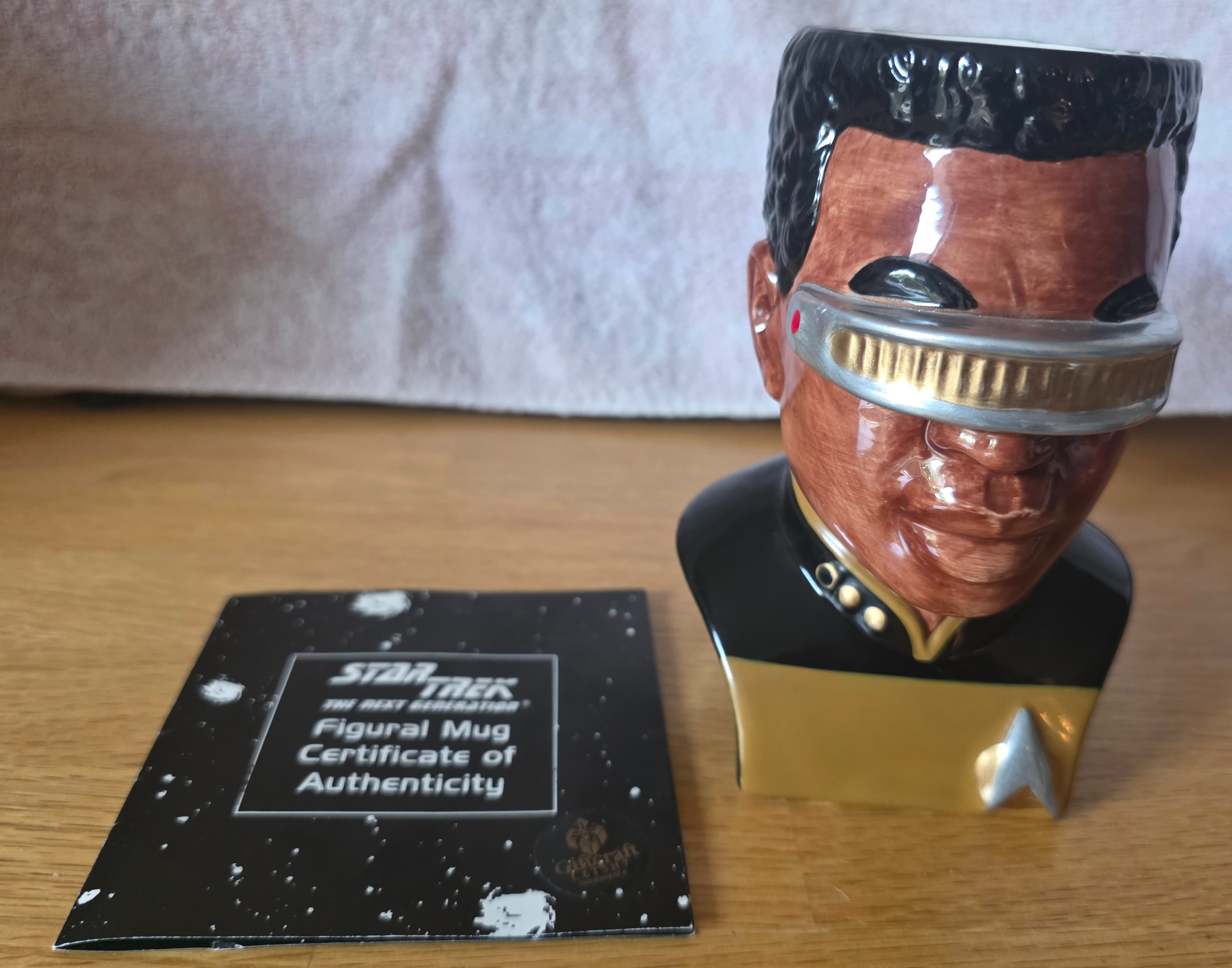 Star Trek Geordi La Forge Figural Mug by Applause