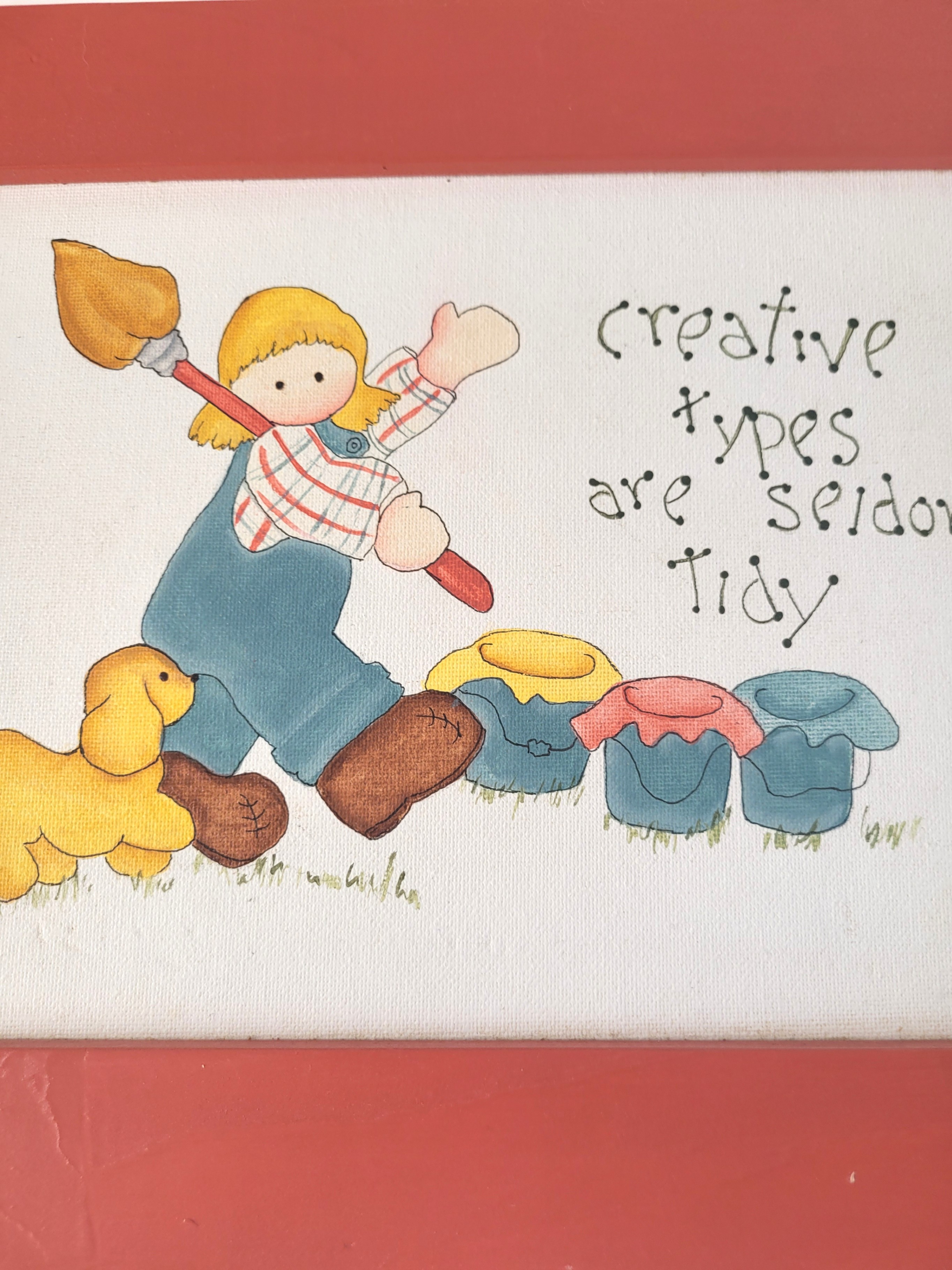 70s Creative Types Are Seldom Tidy Framed Print Wall Art Decor - photo 4