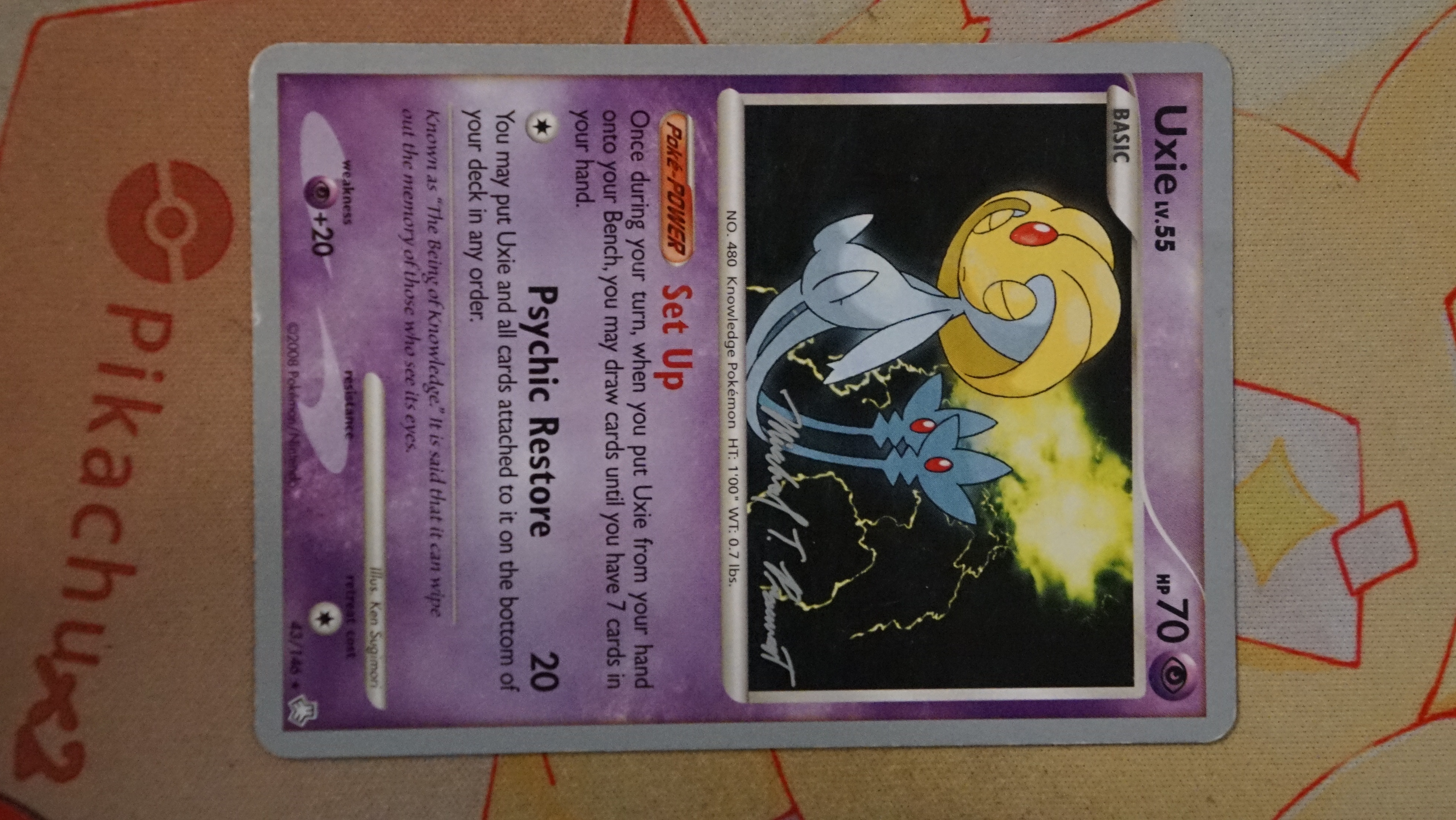 Pokemon Uxie 43/146 World Championships 2010 Deck P - photo 3