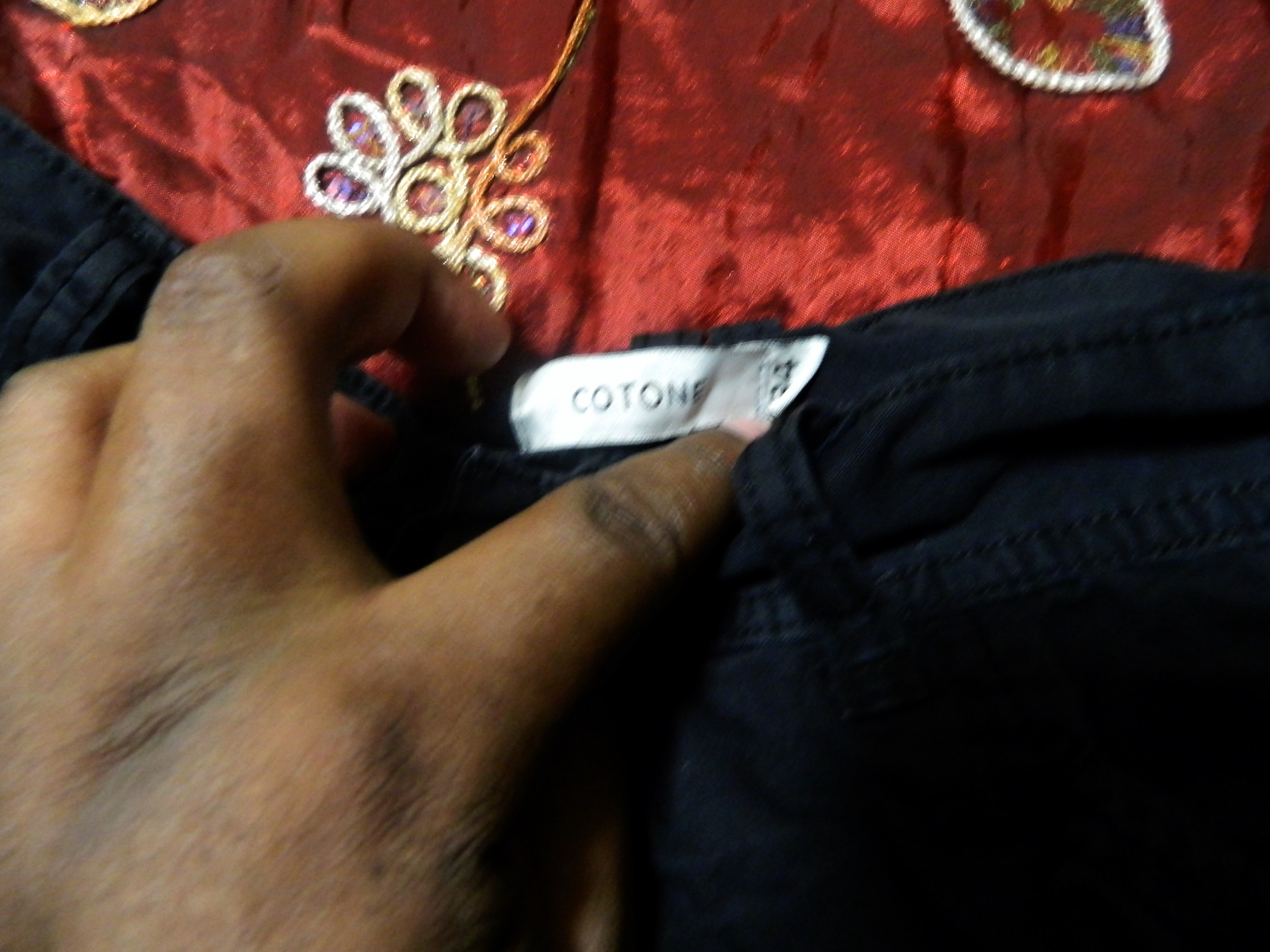 Cotone black cargo shorts Size (34) - photo 2