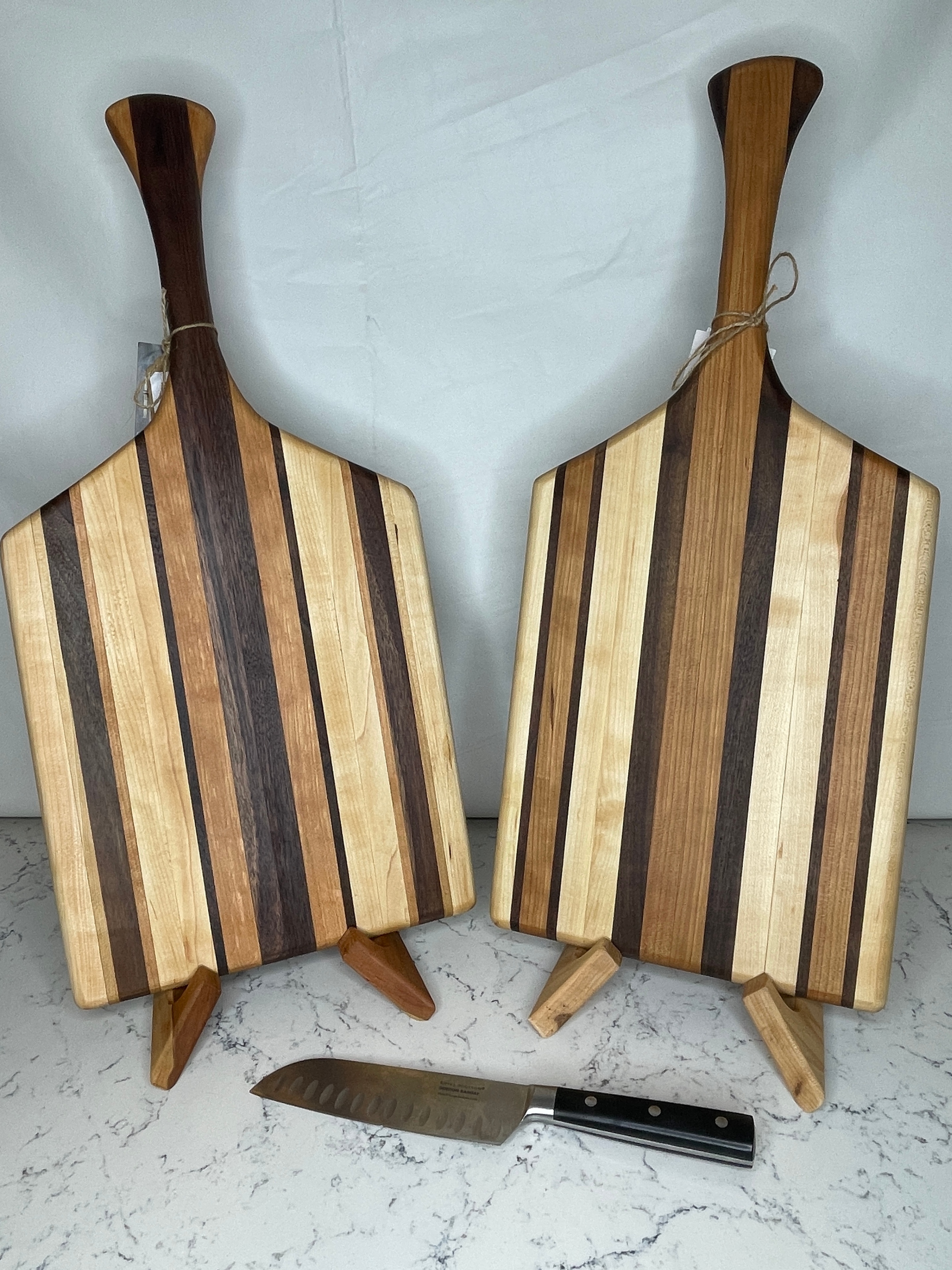 Canoe Paddle Edge-Grain Cutting Boards