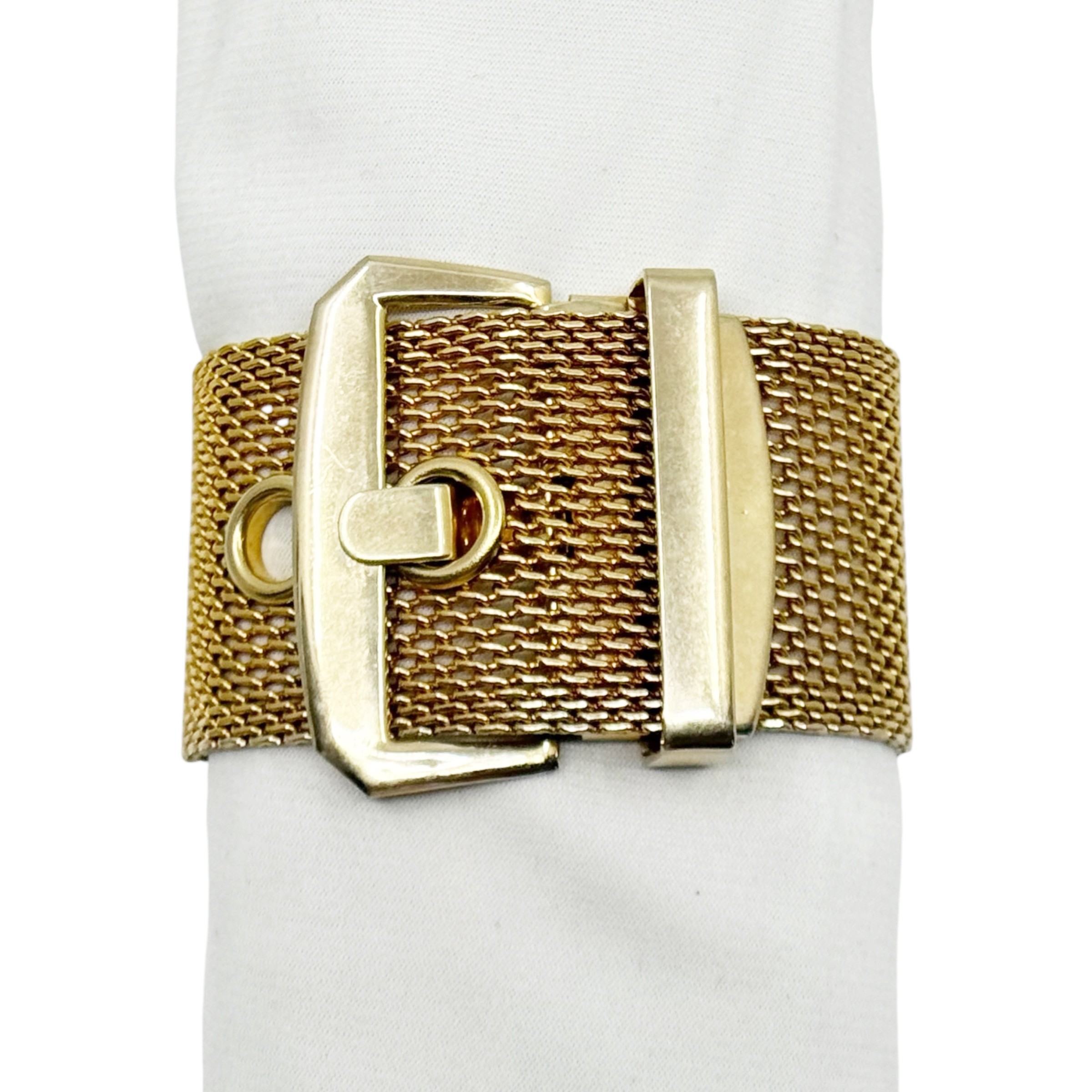 Vintage Gold tone belt mesh bracelet - GM3001