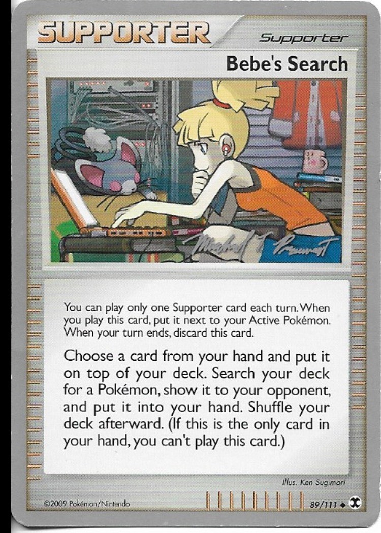 Pokemon Bebes Search 89/111 World Championships 2010 Deck LP