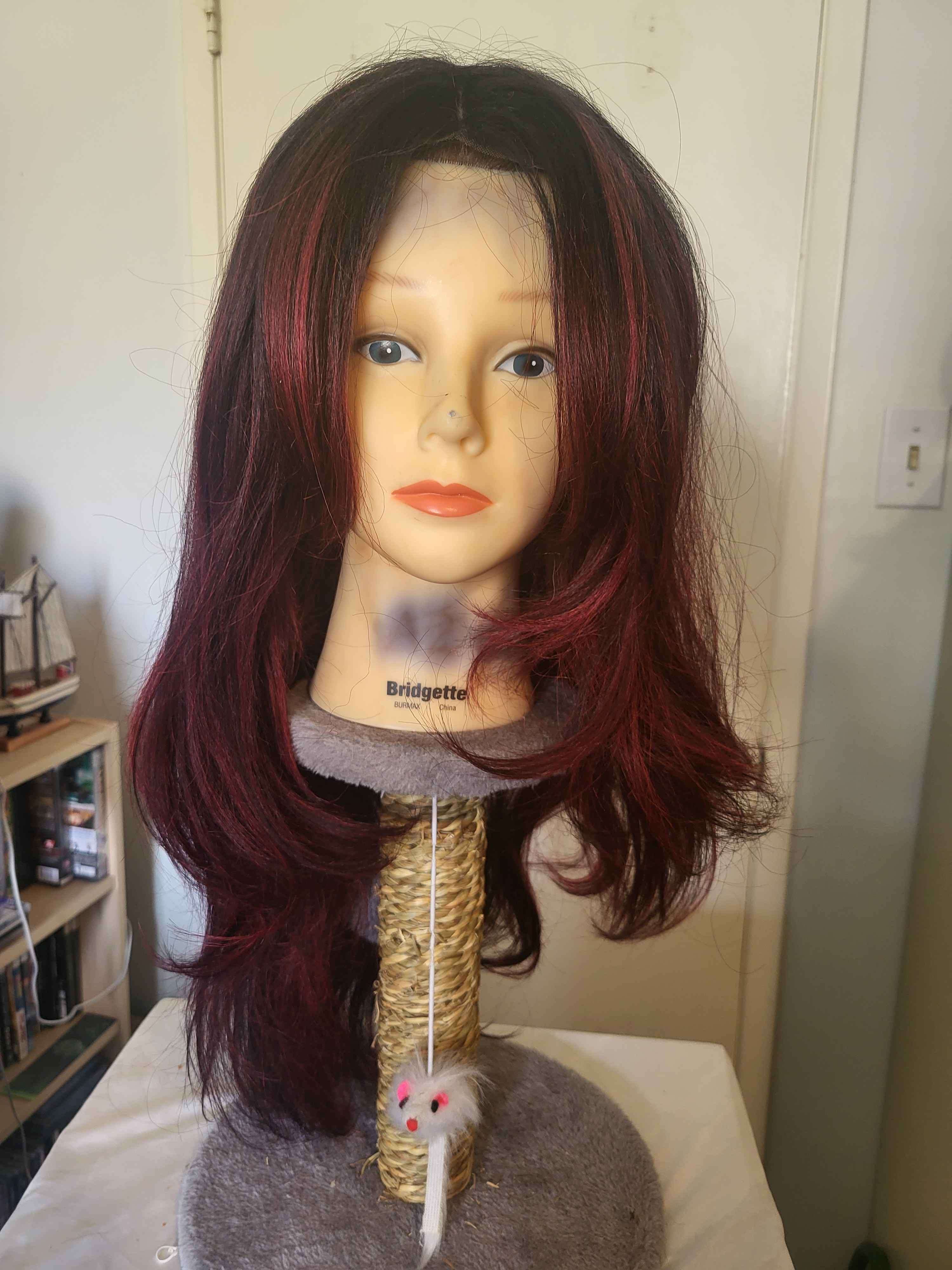Red Layered Wig