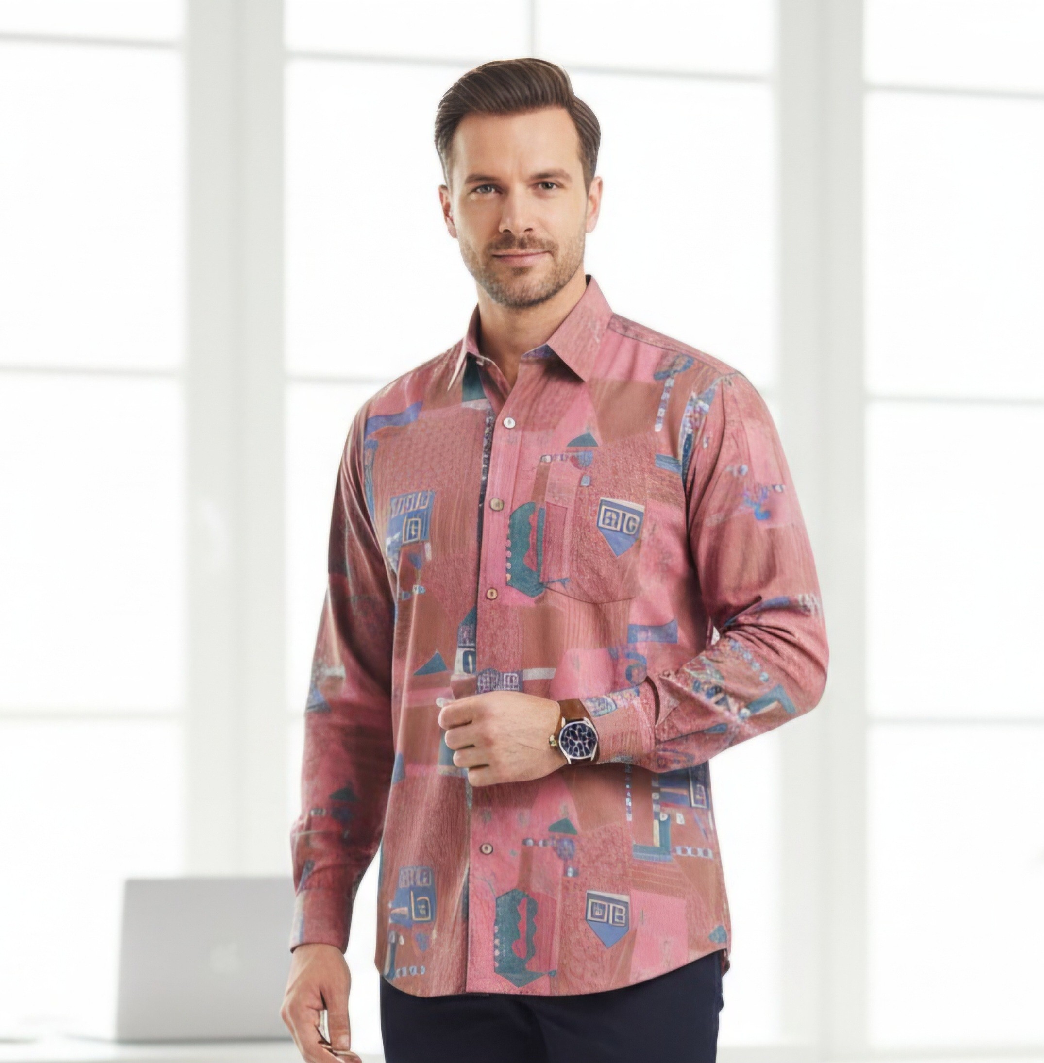 NEW MEN'S LONG SLEEVE SHIRT (X-LARGE) - photo 2