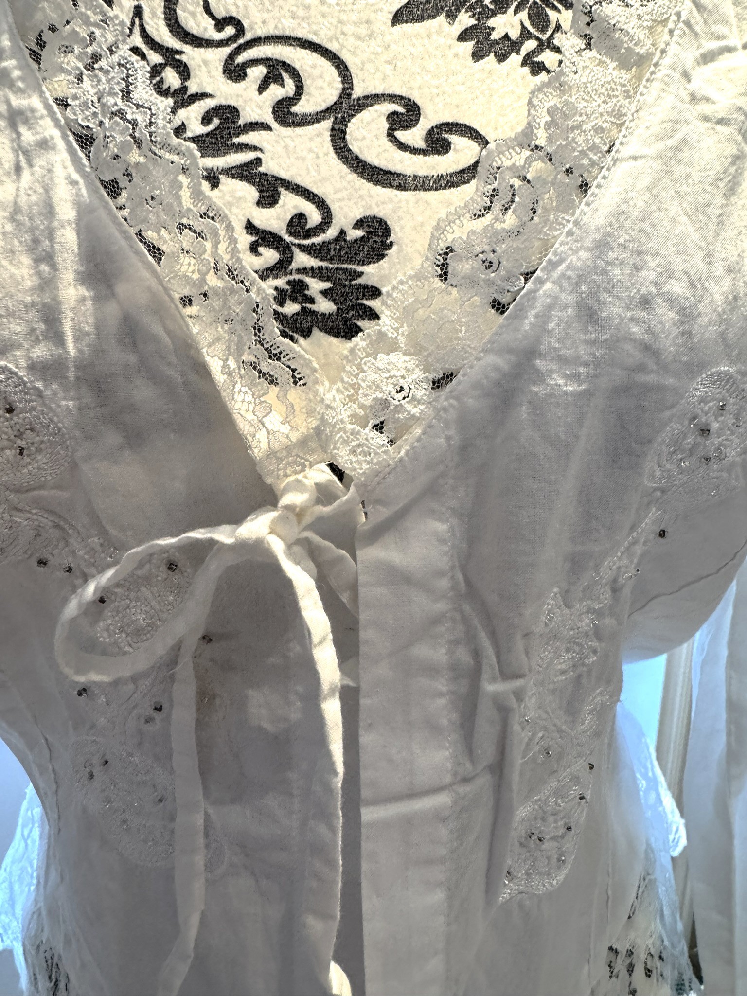 Vintage Lace Boho Western Blouse / Blouse bohème western - photo 2