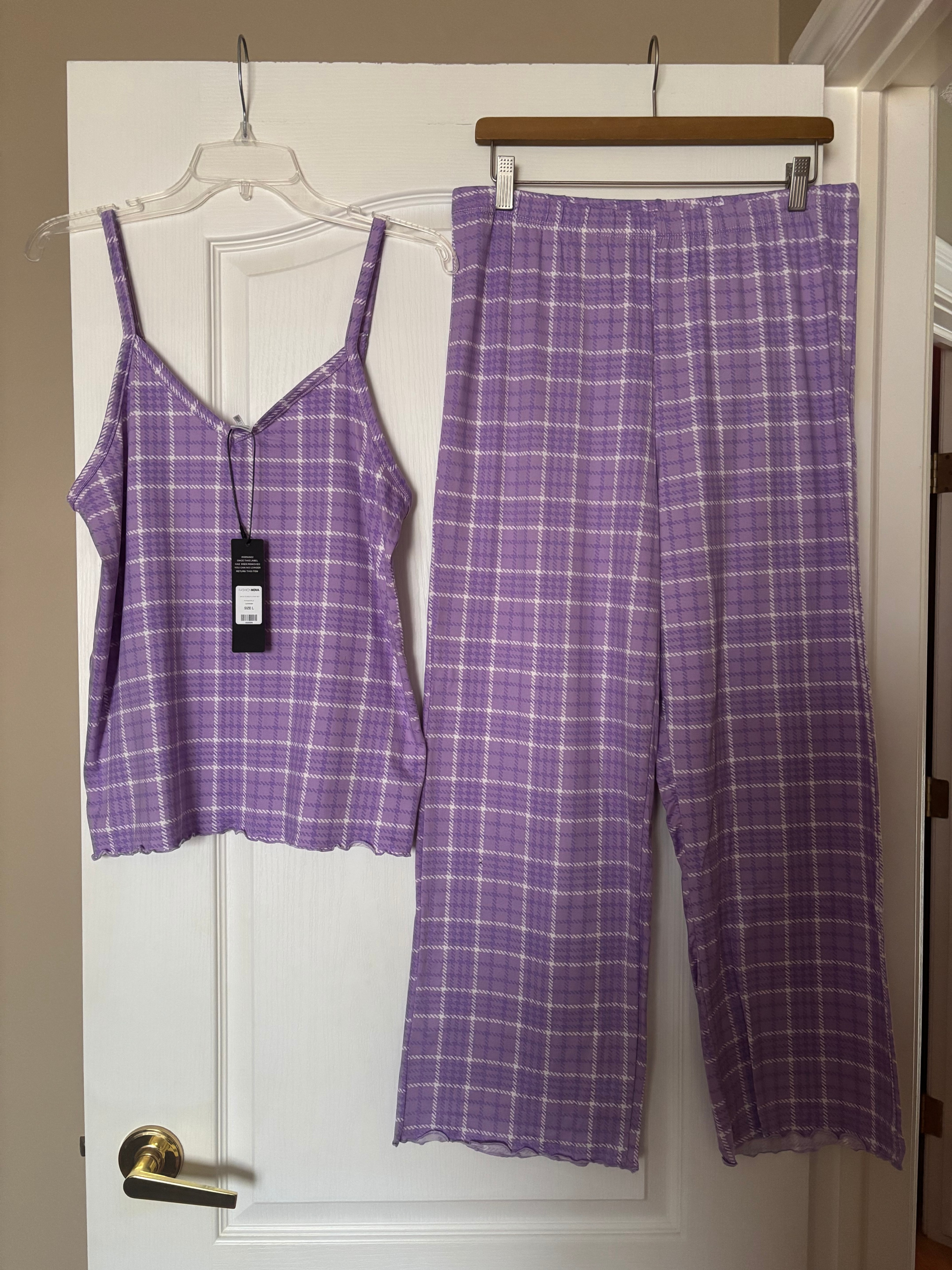 FashionNova-Back To Bed PJ Pant Set - photo 2