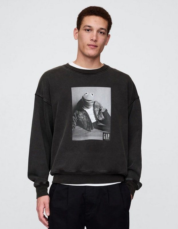 Gap x Muppets Kermit Unisex Sweatshirt, Small, New In Bag. - photo 4