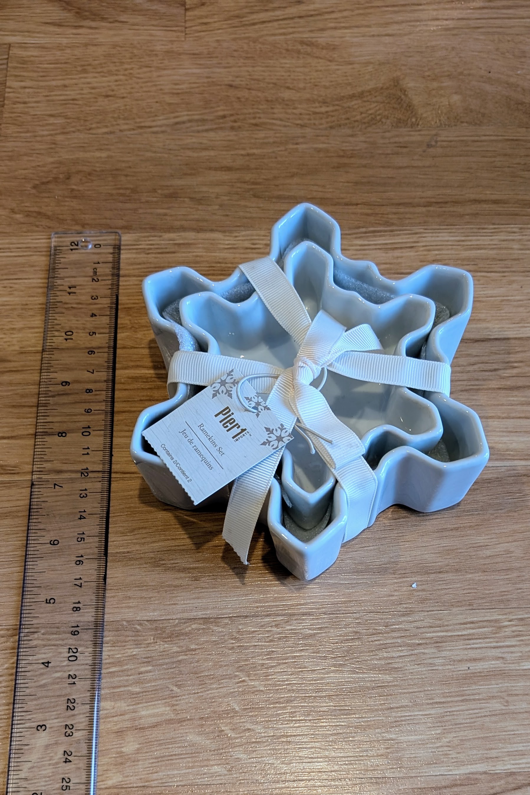 Pier 1 Snowflake Ramekin Set - photo 2
