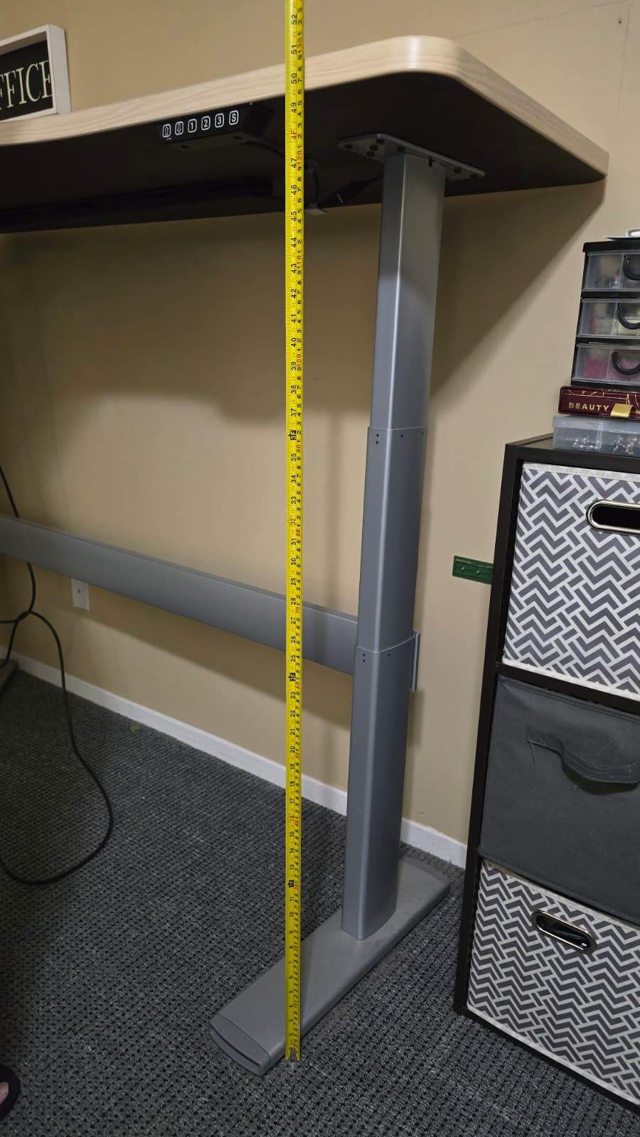Large electric height-adjustable L-shaped standing desk - photo 3