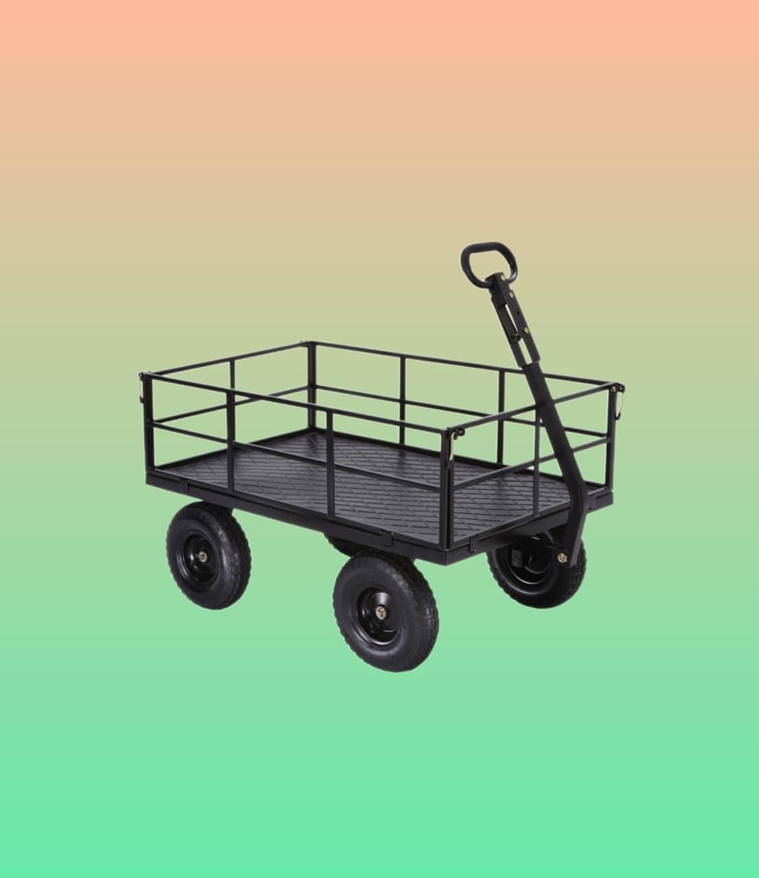 Heavy-Duty 1200 lb Steel Utility Cart