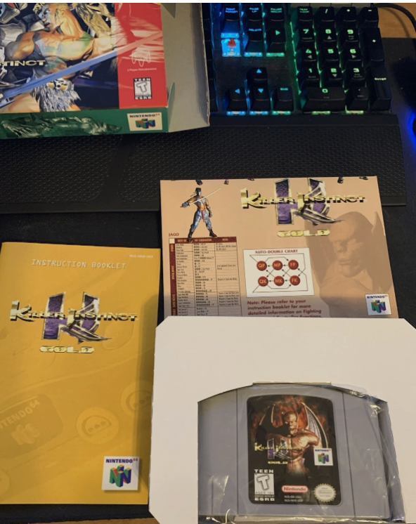 Nintendo 64 Killer Instinct Gold Game Complete in box! - photo 2