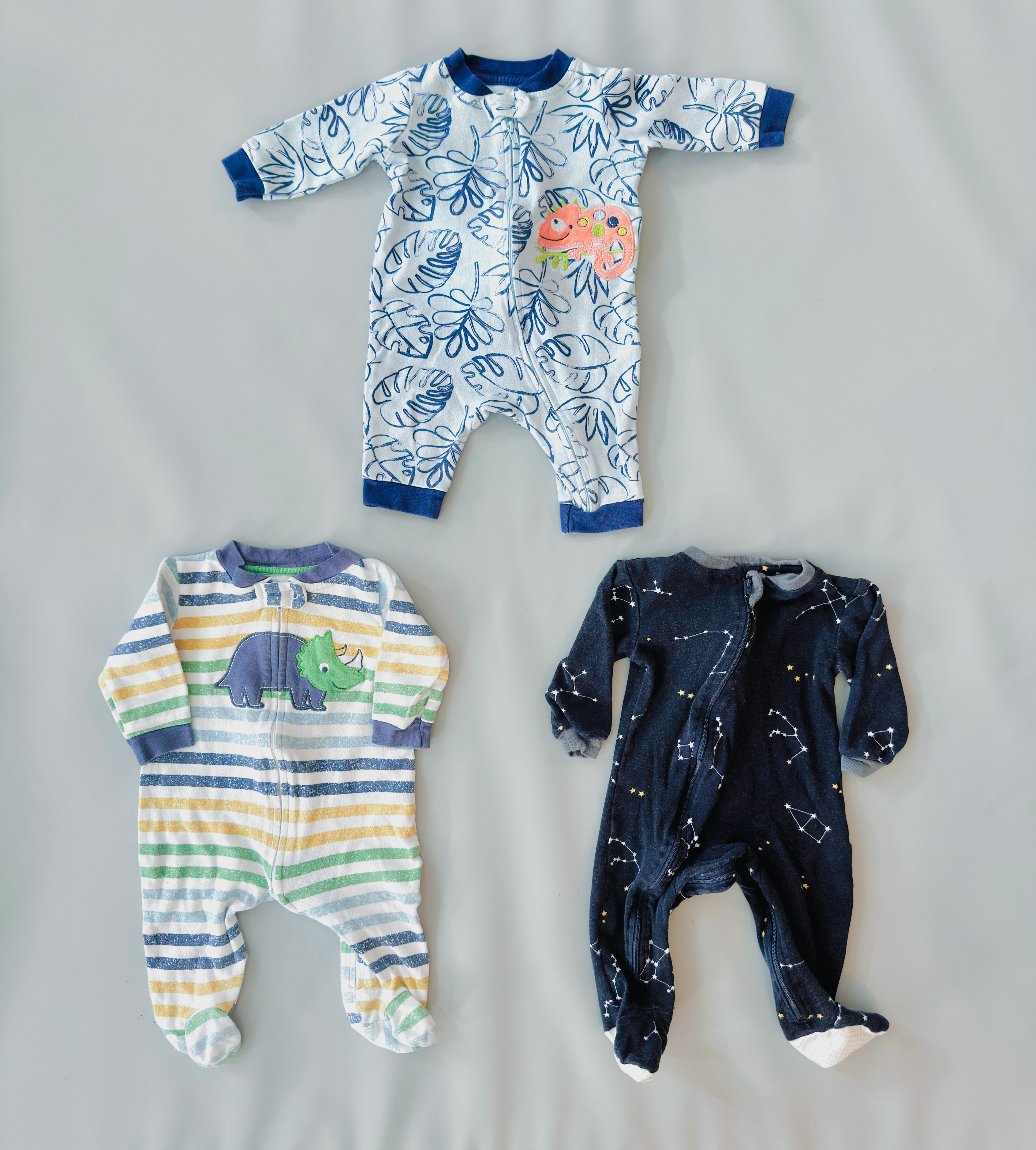 Baby Boy Jumpsuit and Sleepers Bundle - 6-9 Months
