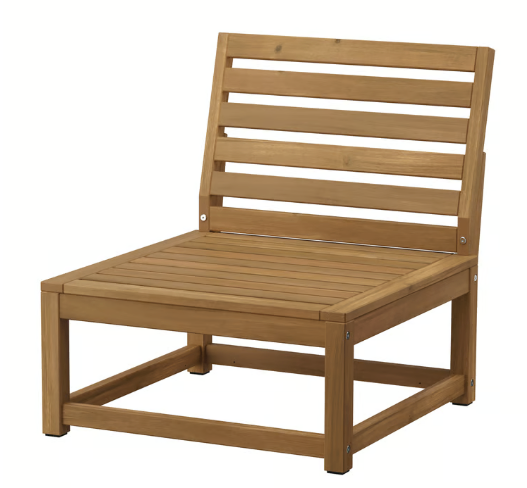 Set of 2 IKEA outdoor chairs (Näämmarö) color gray
