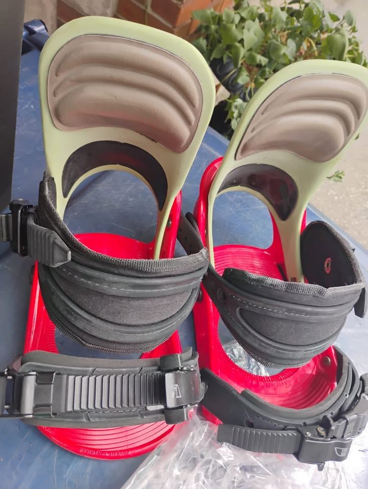 Snowboard Bindings Red Size Large - photo 3