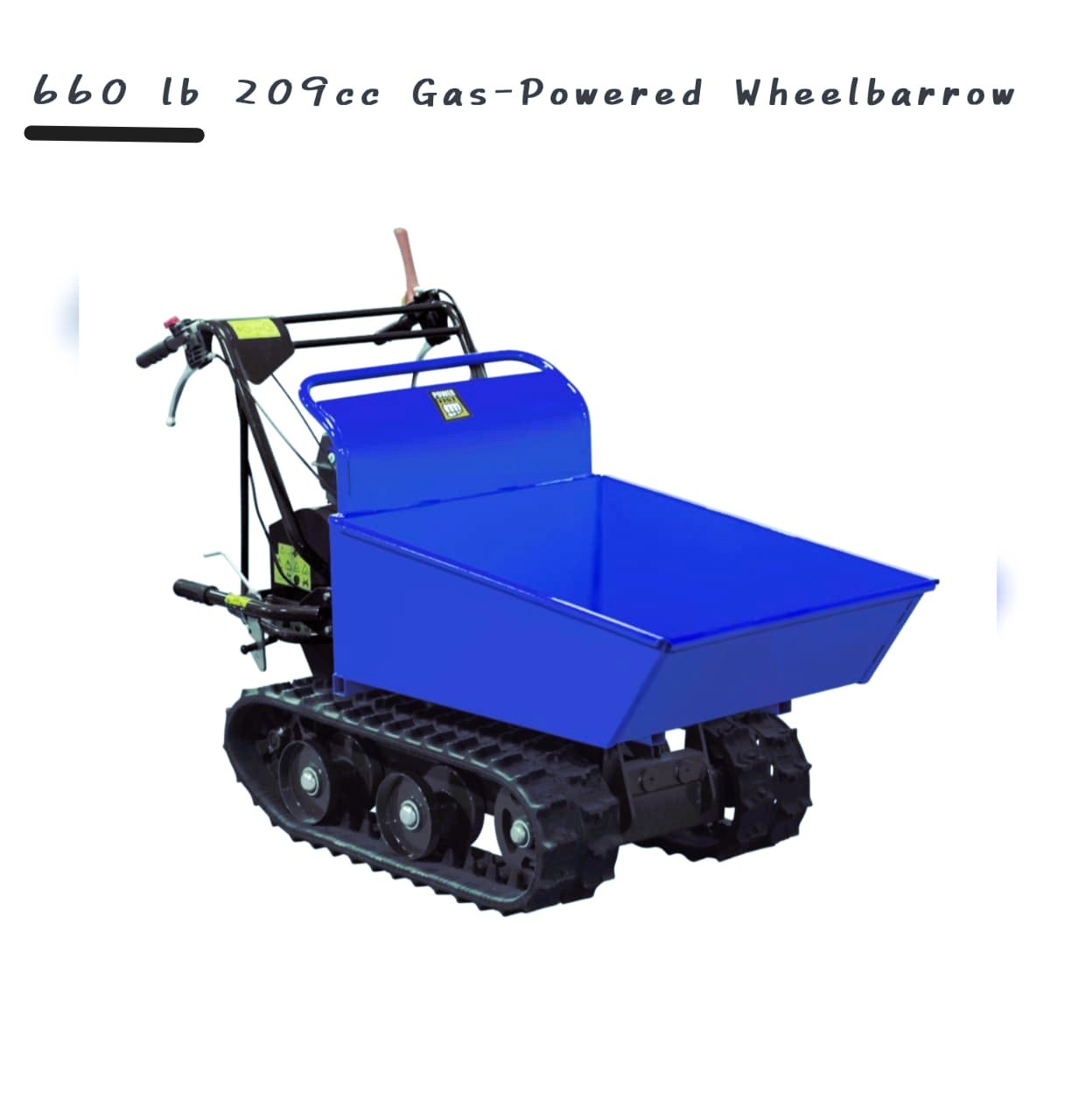 Motorized Wheelbarrow 660 lb 209cc