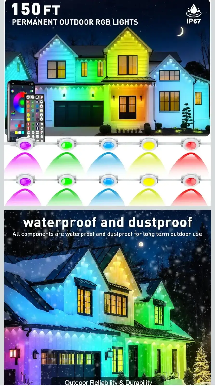 CETELUMA 150FT Outdoor RGB Lights - photo 2