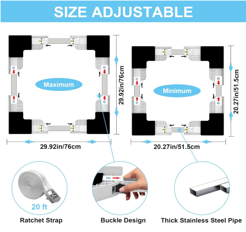 BRAND NEW Universal Washer Dryer Stacking Kit Fits 24" - 29" - photo 2