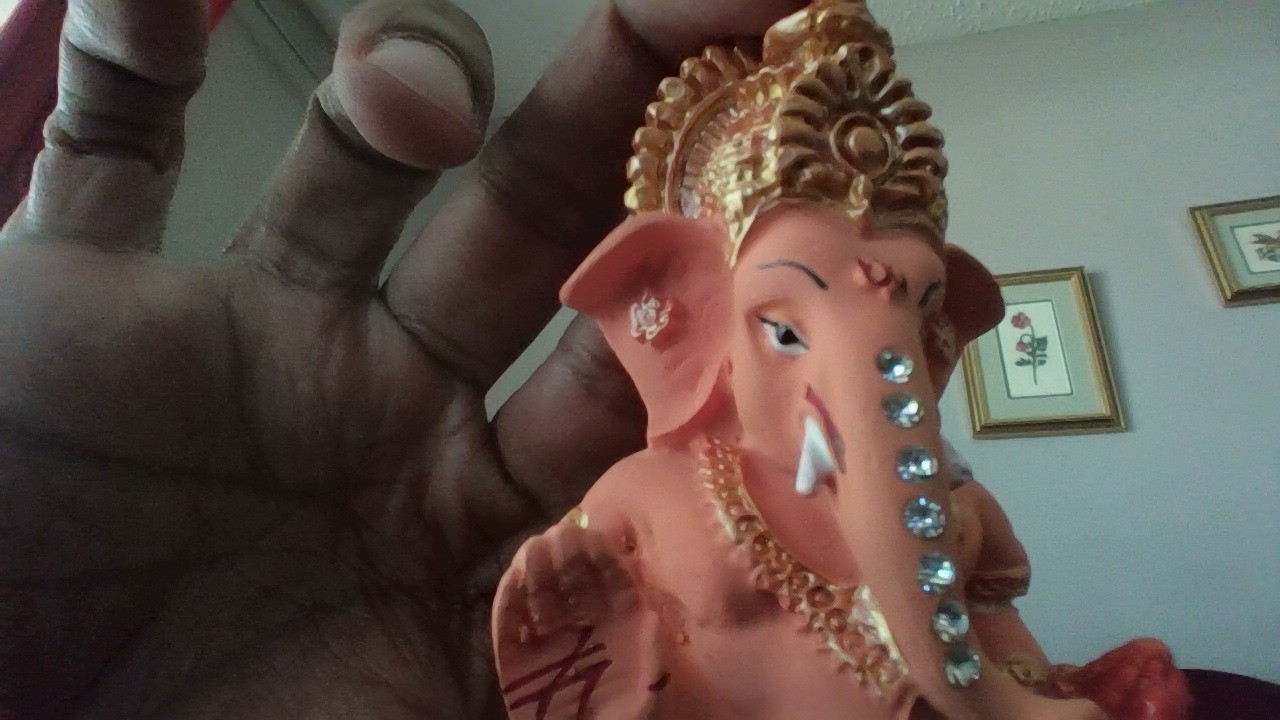 Ganesh Figurine with Rhinestones