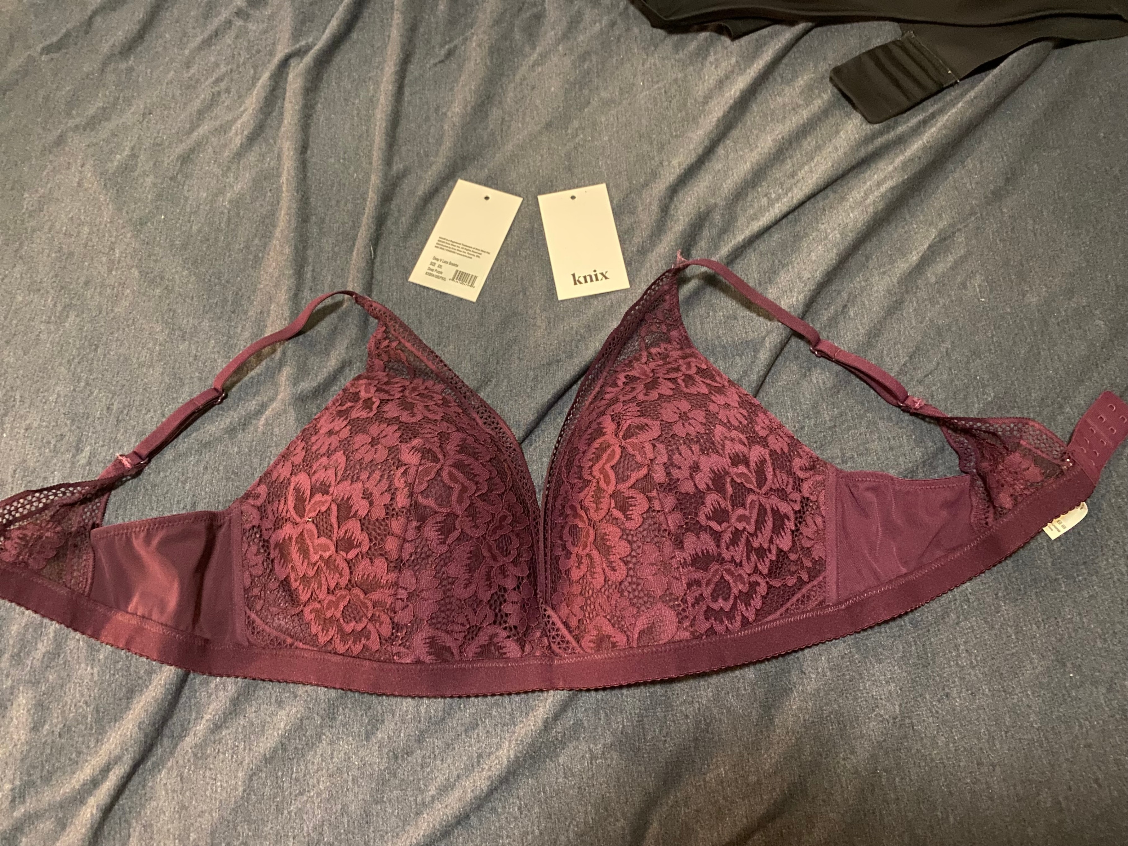 Knix Lace Deep V Bralette
