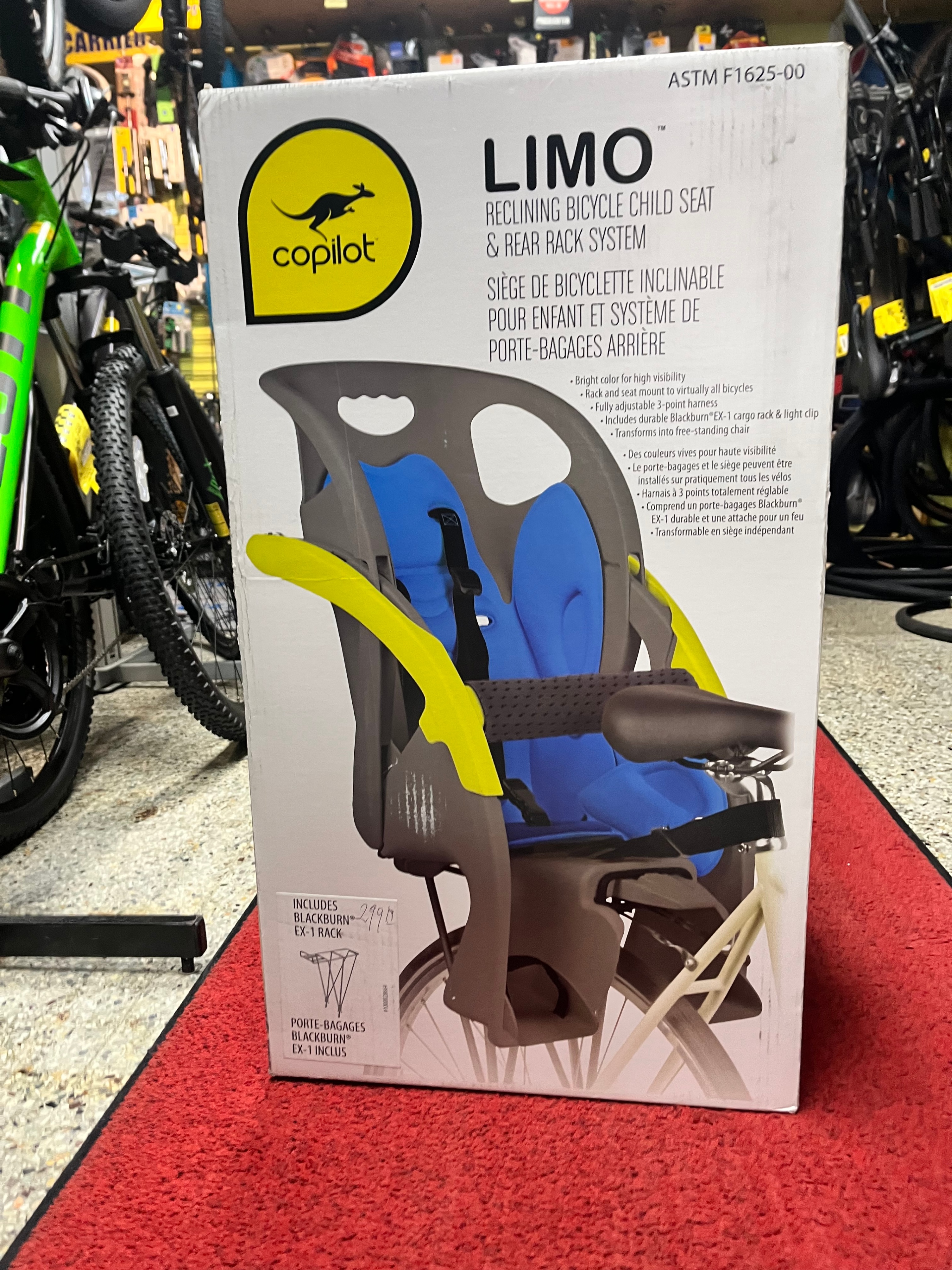 Copilot LIMO Reclining Bicycle Child Seat & Rear Rack System - photo 3