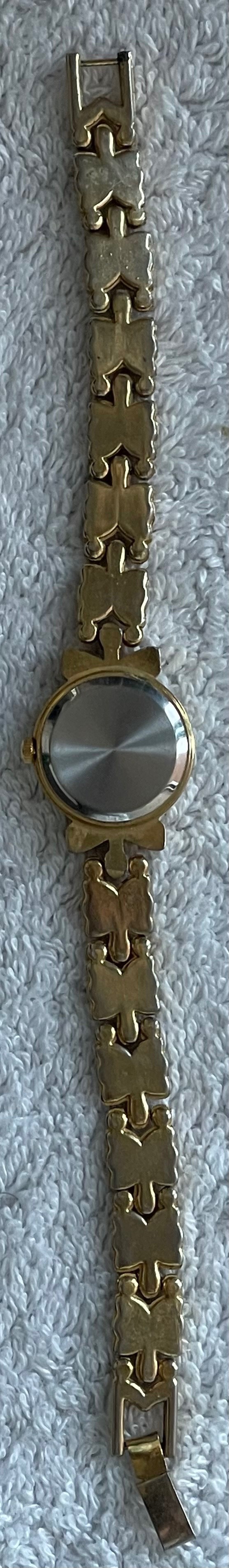 Vintage Philip Wells Gold Butterfly Link Watch (Needs Battery) - photo 5