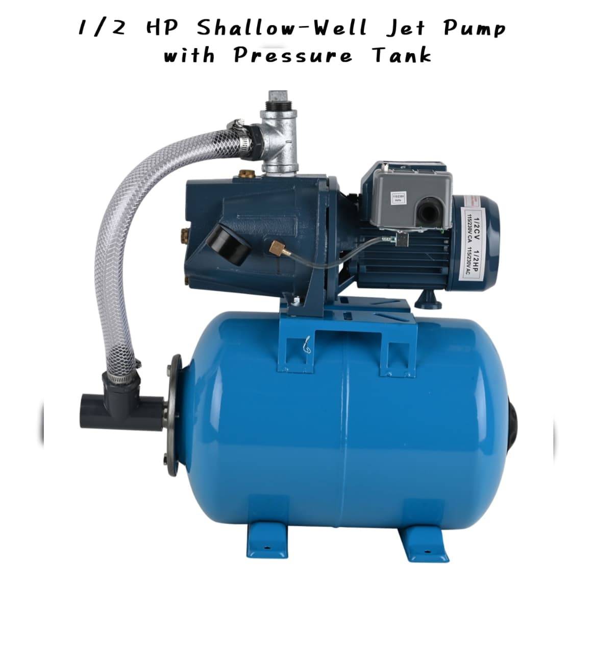 1/2 HP Shallow-Well Jet Pump with Pressure Tank - photo 4