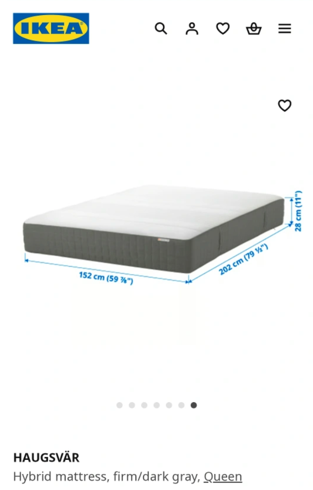 IKEA HAUGSVAR Hybrid Queen Mattress - photo 2
