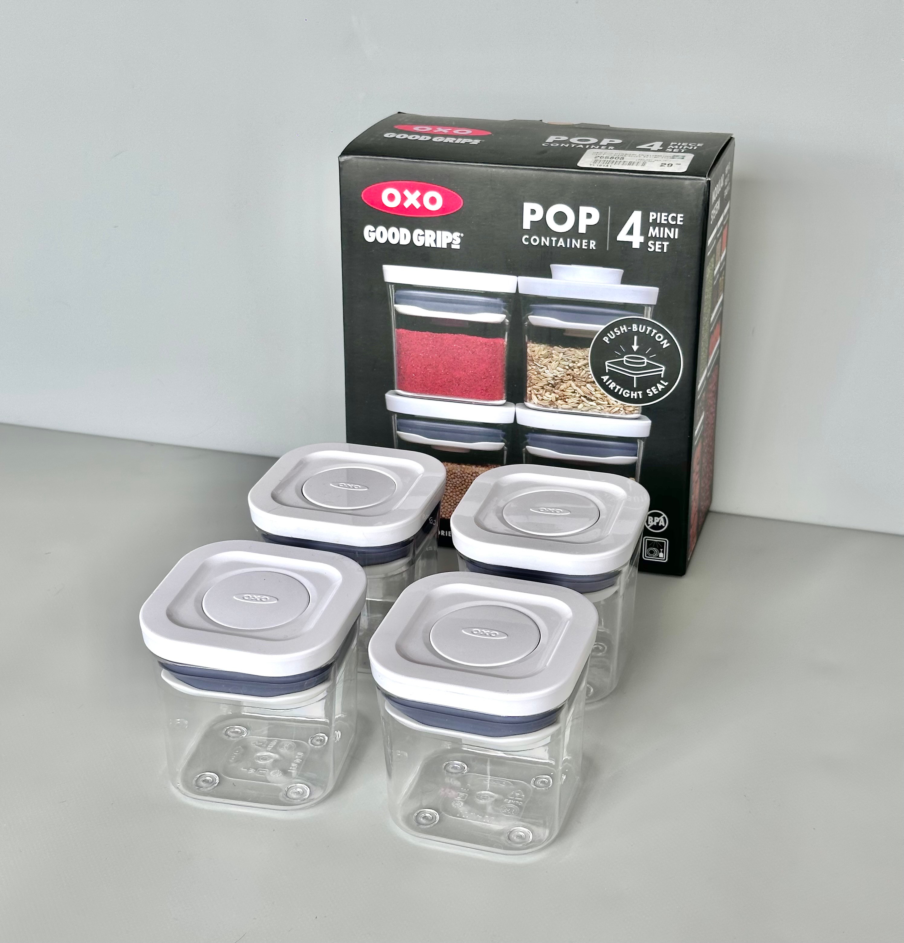 OXO Good Grips 4-Piece POP Mini Container Set