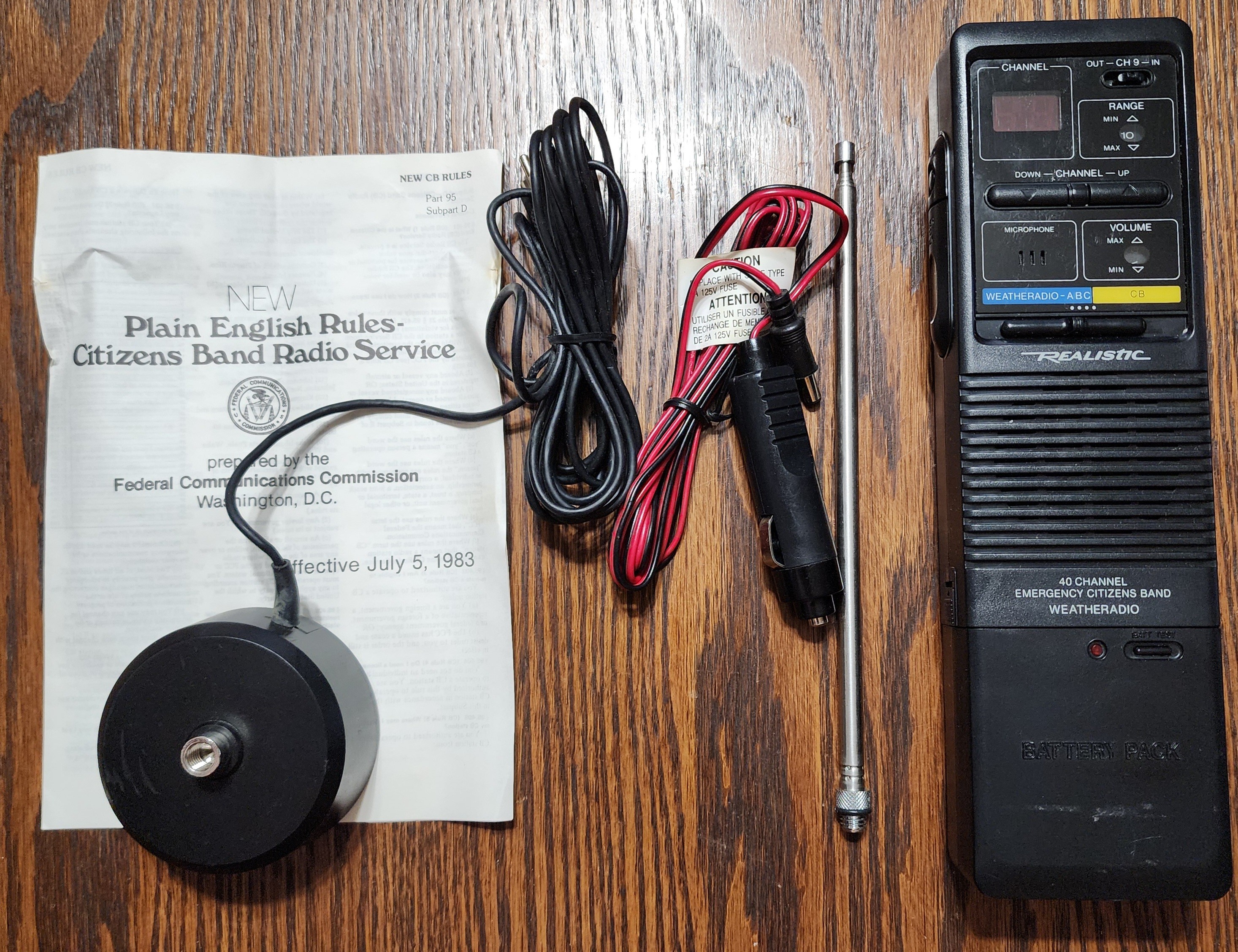 Realistic TRC-460 40 Channel Emergency Citizens Band Weatheradio