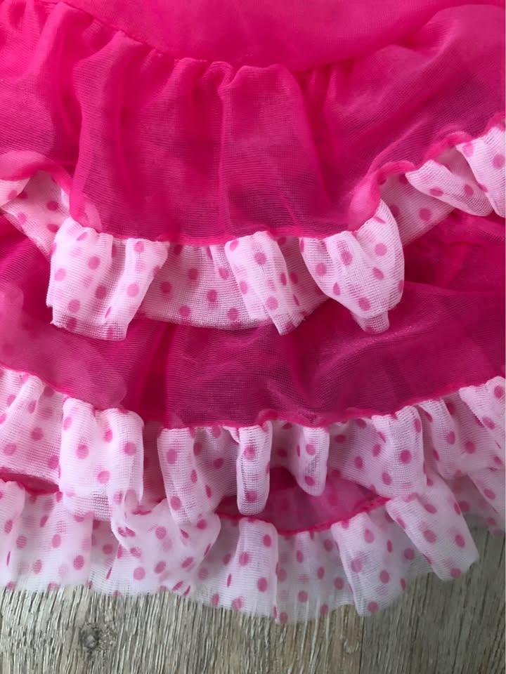 Pink Polka Dot ruffle tutu skirt - photo 2