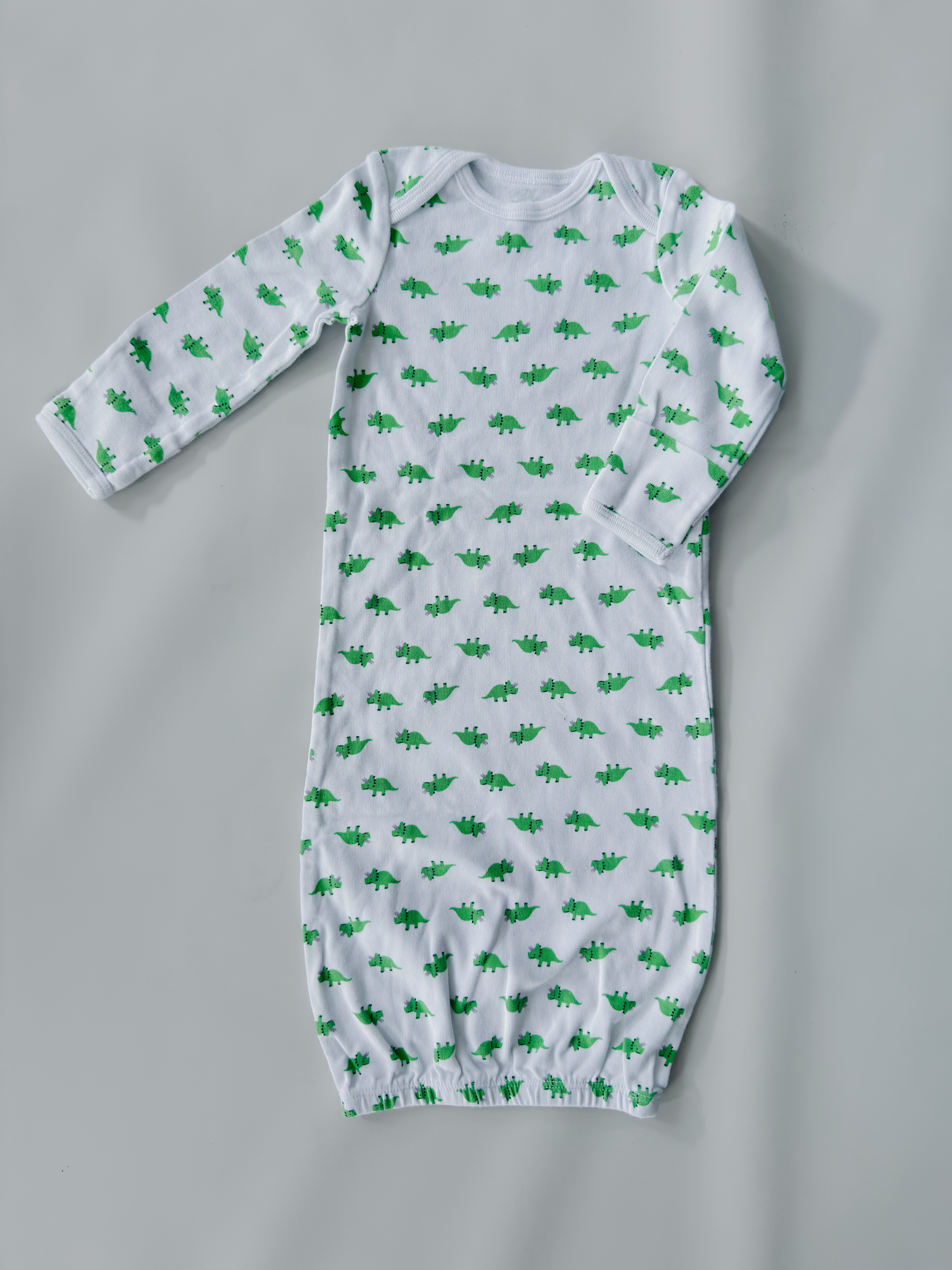 Baby Long Sleeve Sleeper Gowns Bundle - 0-3 Months - photo 3