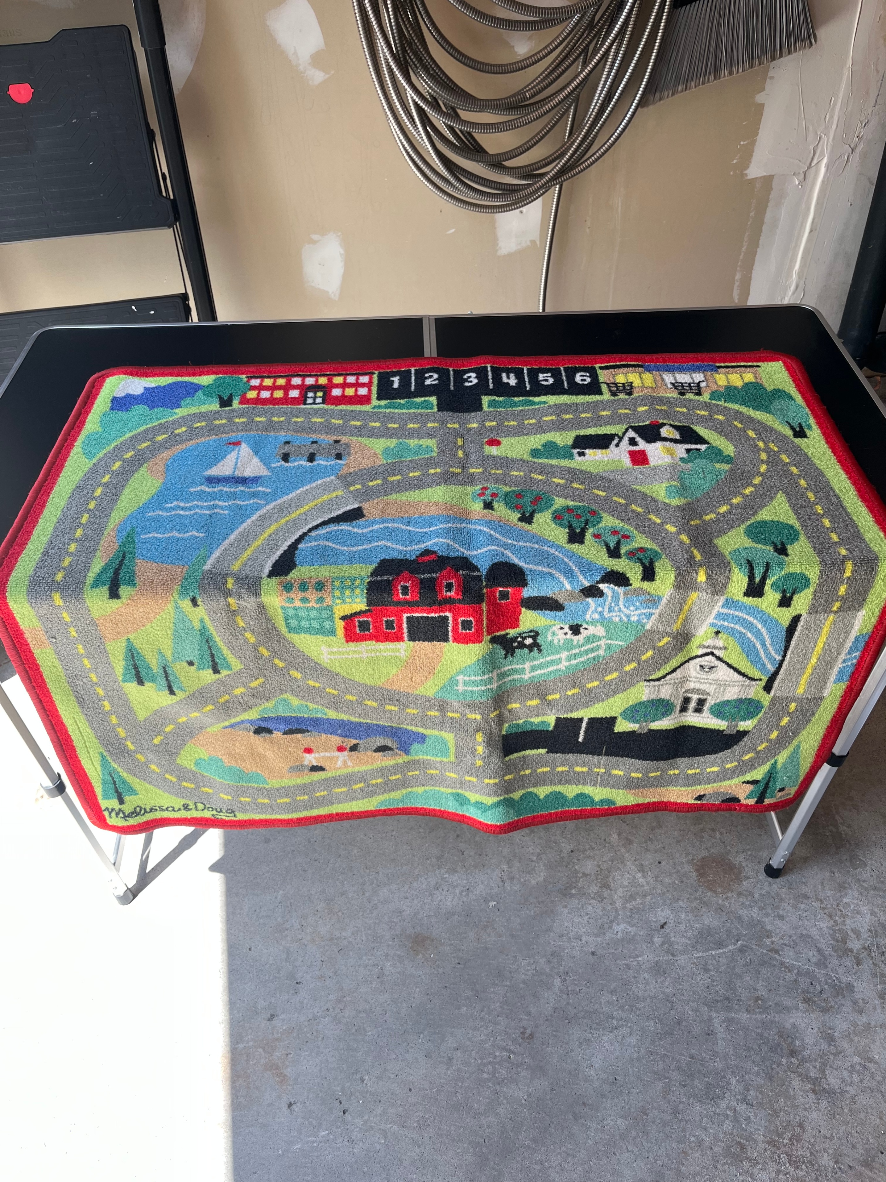 Melissa & Doug Round the Town Kids Play Rug (39”x36”)