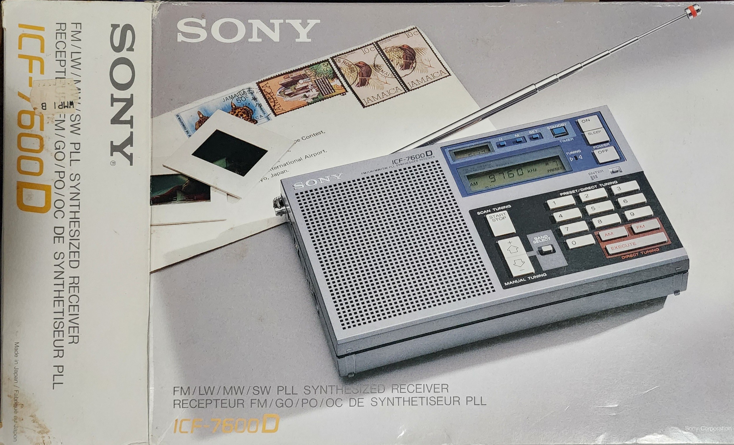 Sony ICF-7600D FM/LW/MW/SW PLL Synthesized Receiver - photo 2