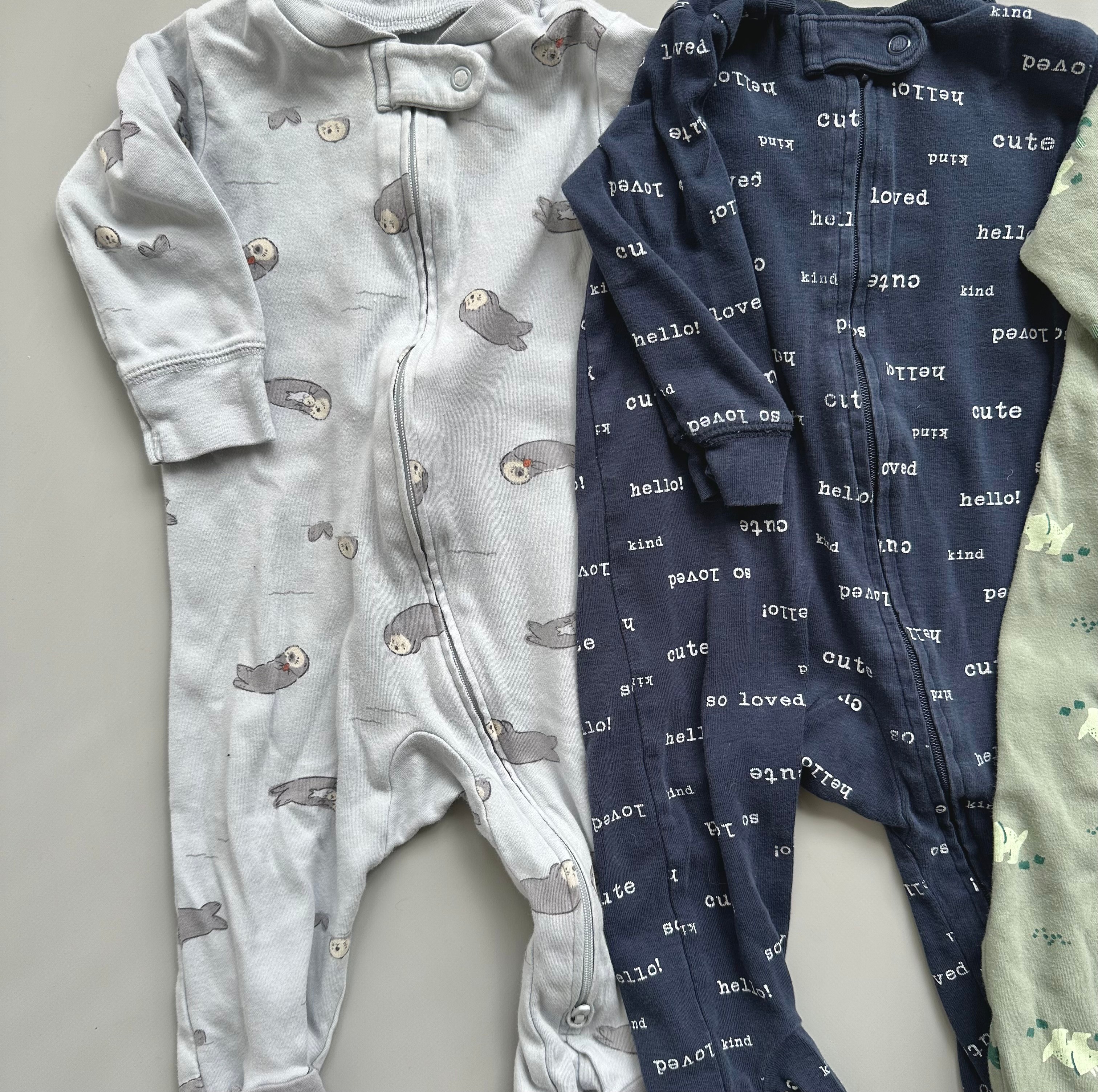 Baby Boy Sleepers Bundle - 6-9 Months - photo 2