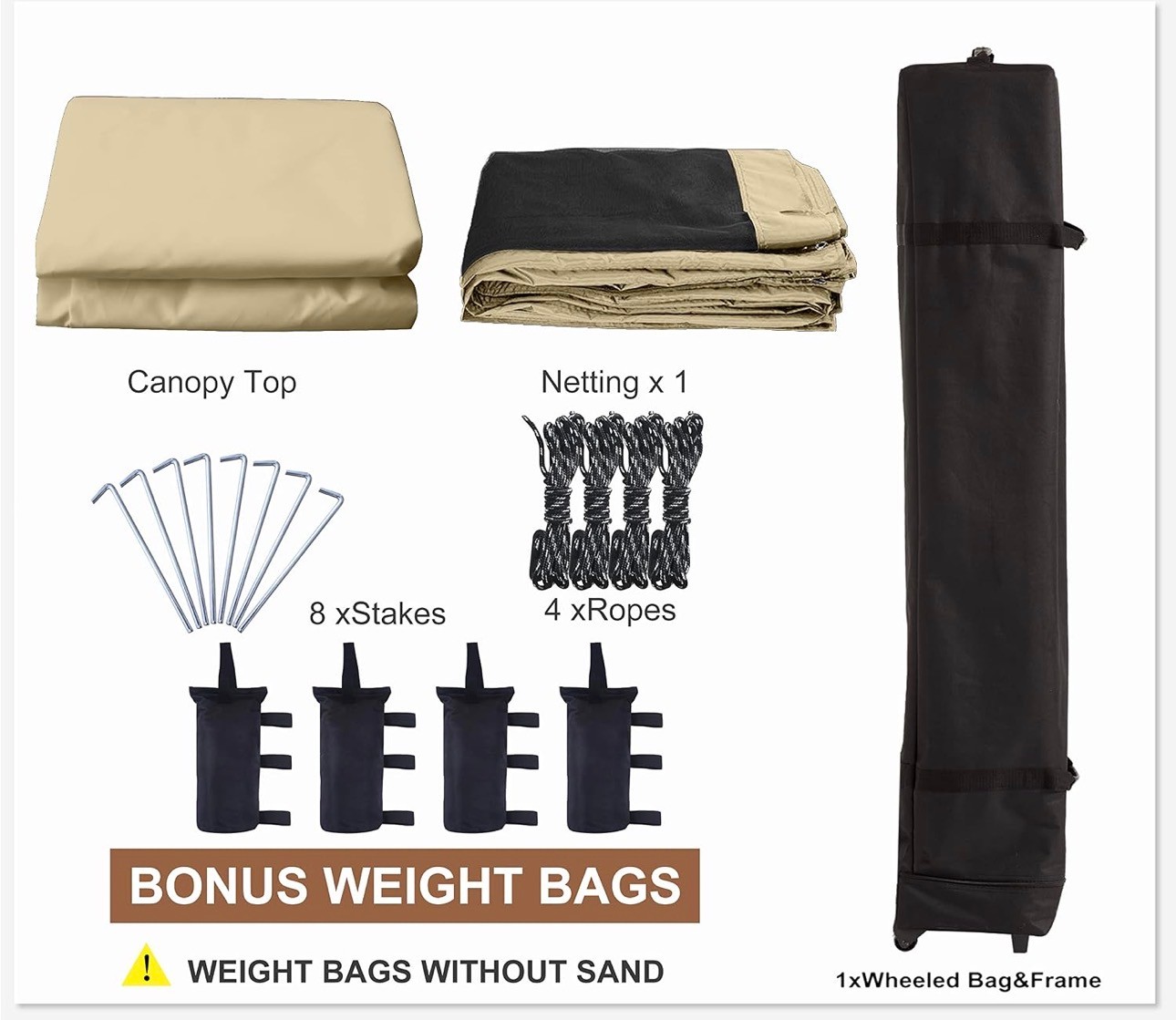 MASTERCANOPY 8x8 Pop Up Canopy Tent & Netting/UV/Bug+WaterProof - photo 5