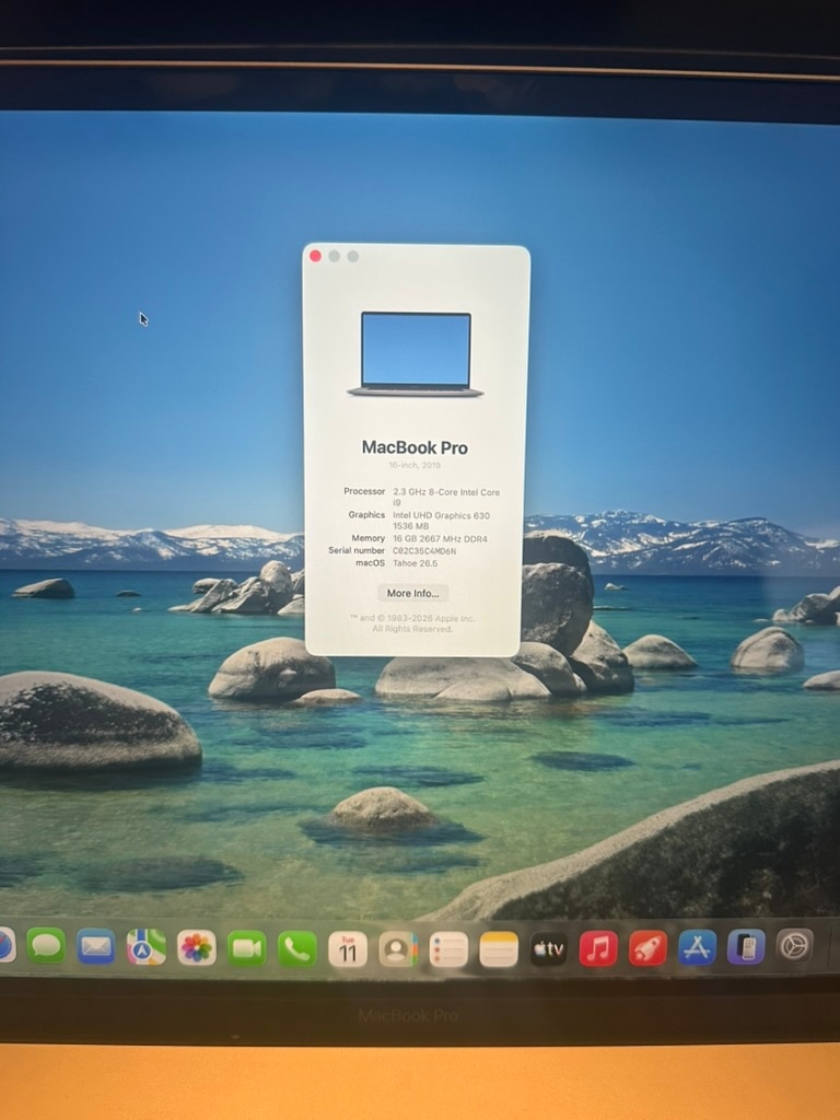 MacBook Pro 16" 2019 — i9 8-Core / 1TB / 16GB / AMD Radeon - photo 4