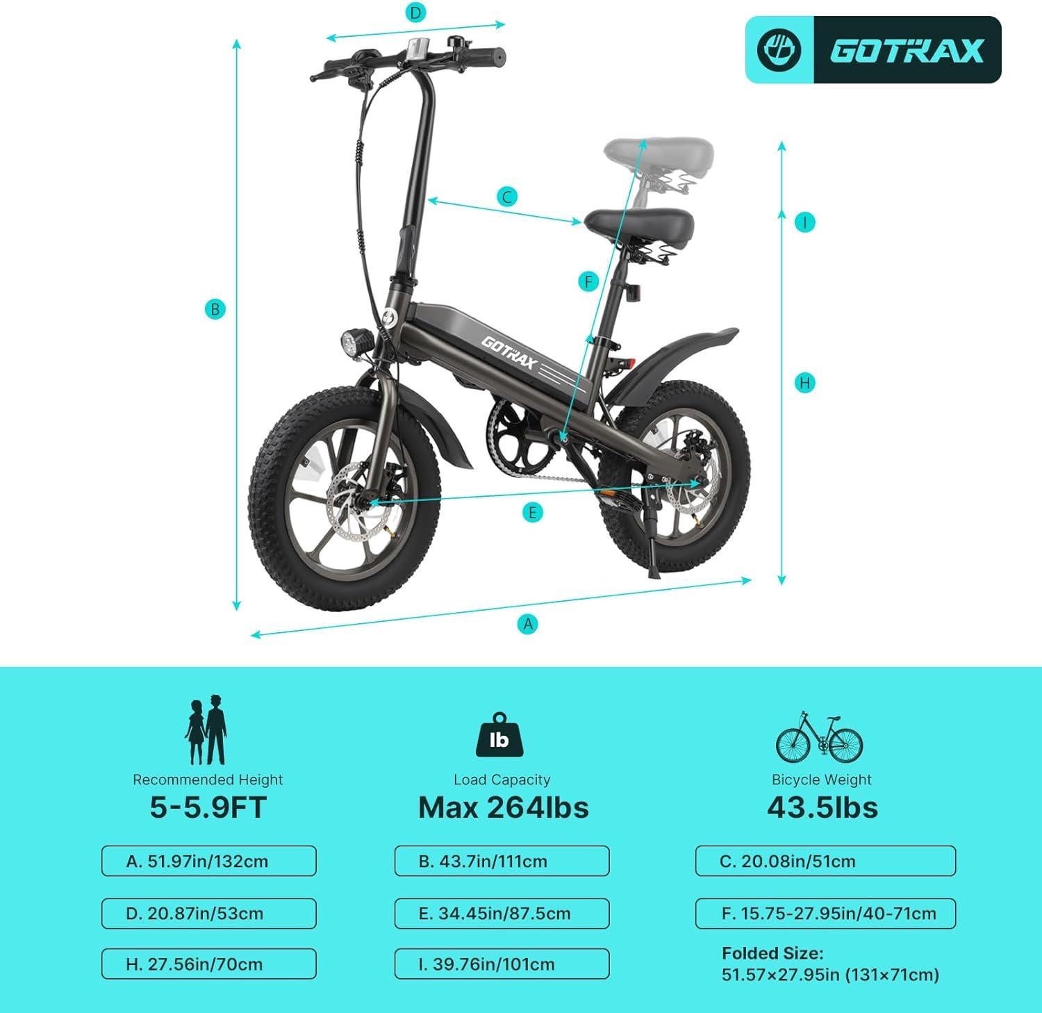 Brand New GOTRAX S3 Electric Bike – 500W – Never Used - photo 4