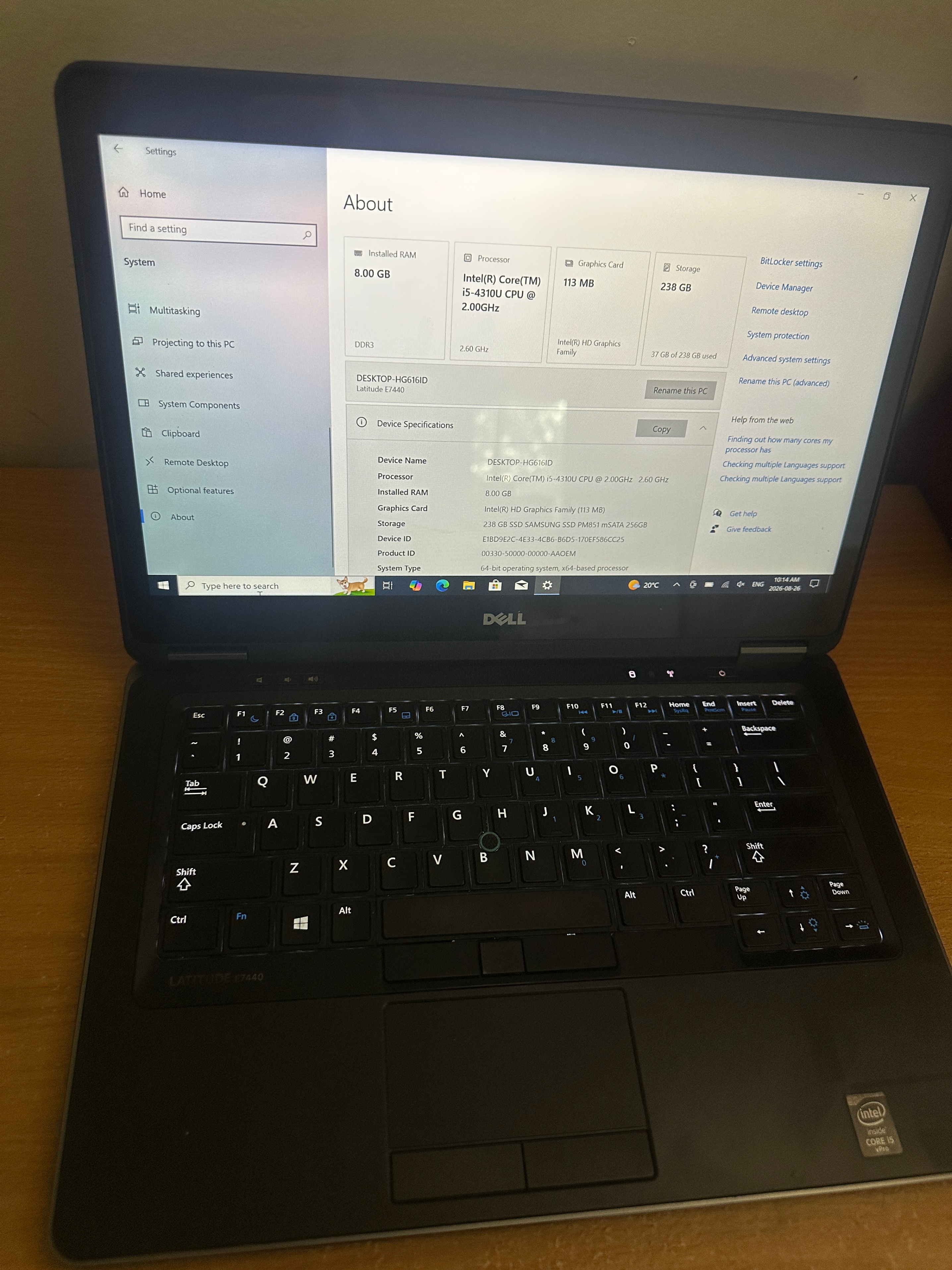 💻 Dell Latitude E7440 Laptop Touchscreen – i5 | 8GB RAM | 256GB - photo 2