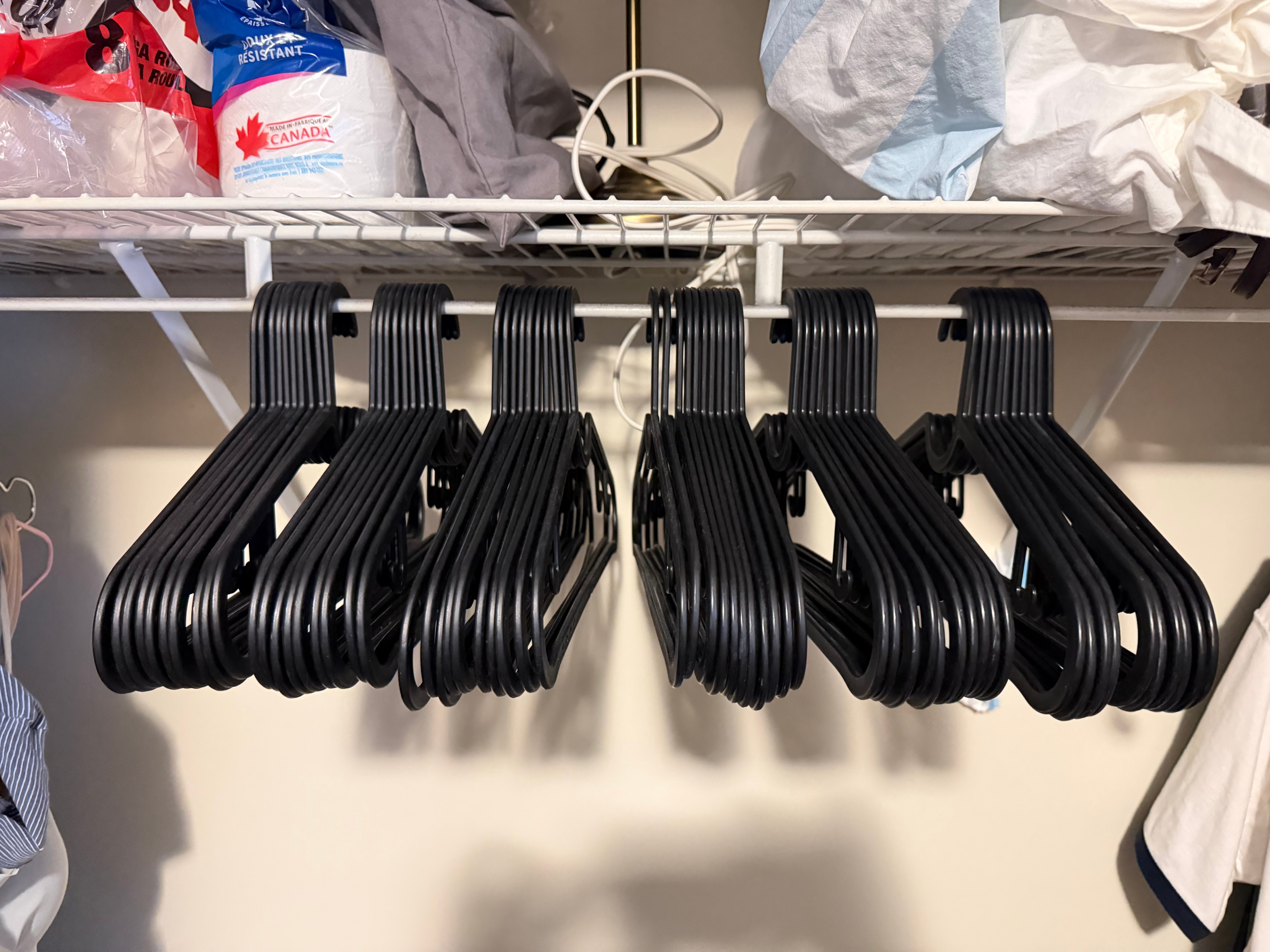 IKEA Black Hangers – 60 Pieces
