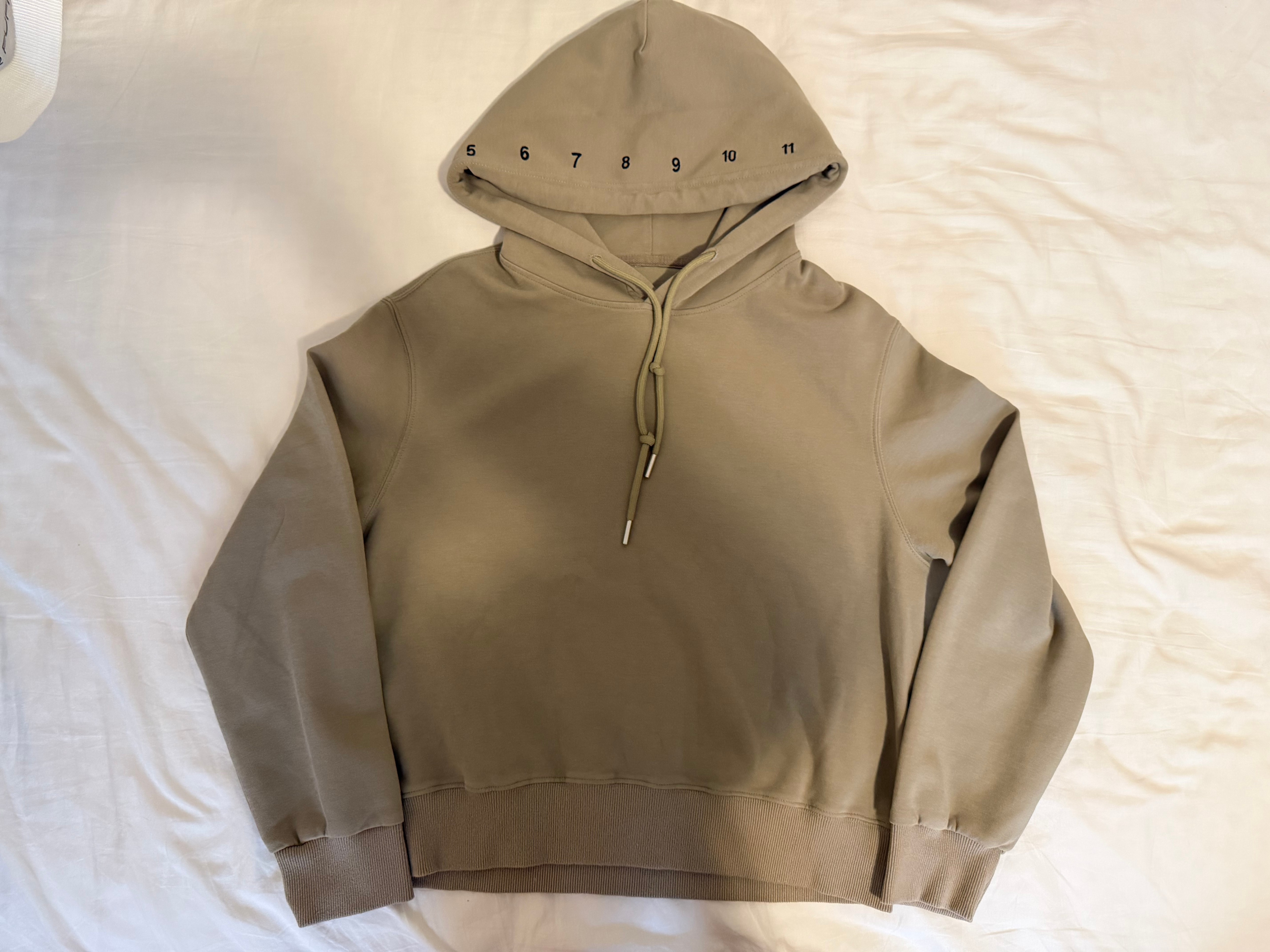 Minimalist Taupe / Beige Pullover Hoodie