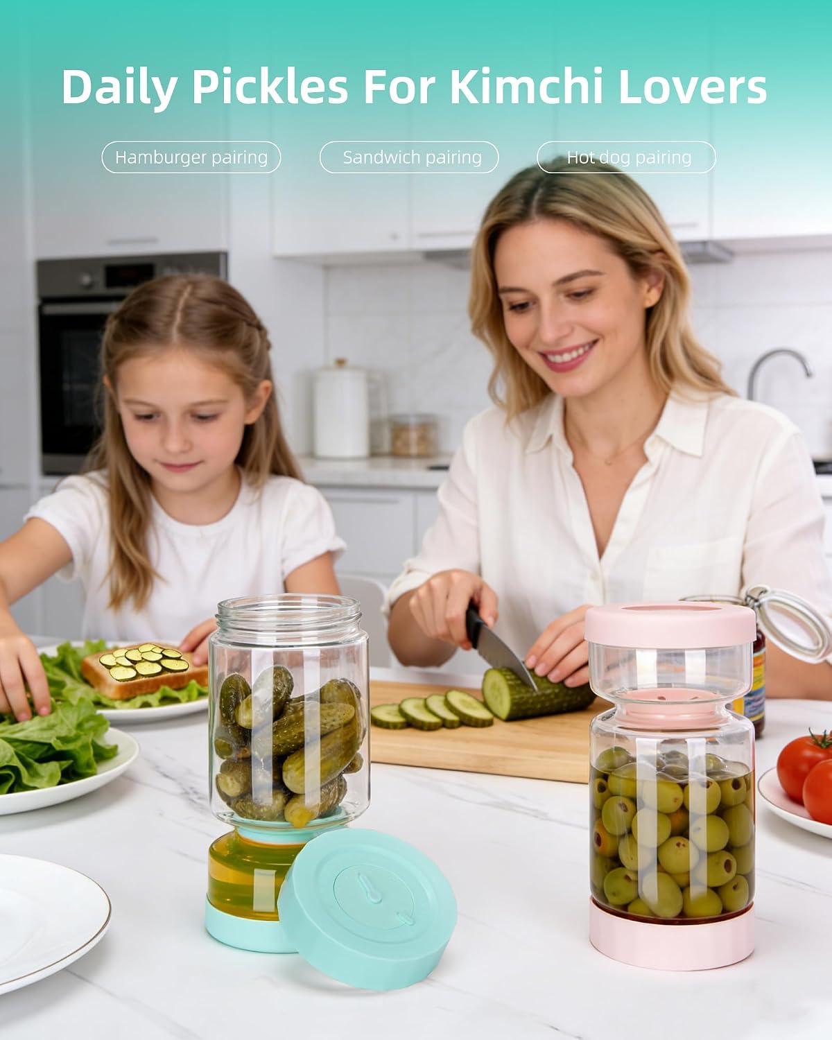 Pickle Jar with Strainer Flip, 37oz - photo 2