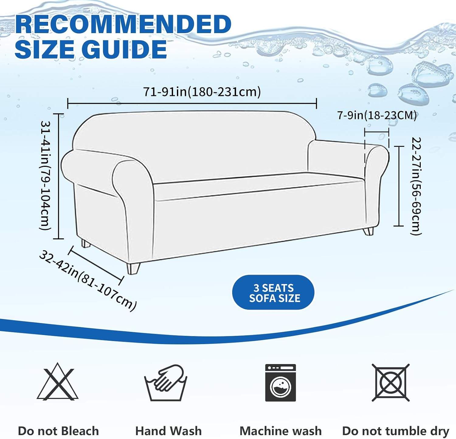 Couch Covers for Sofa (71"-91") Waterproof - photo 2