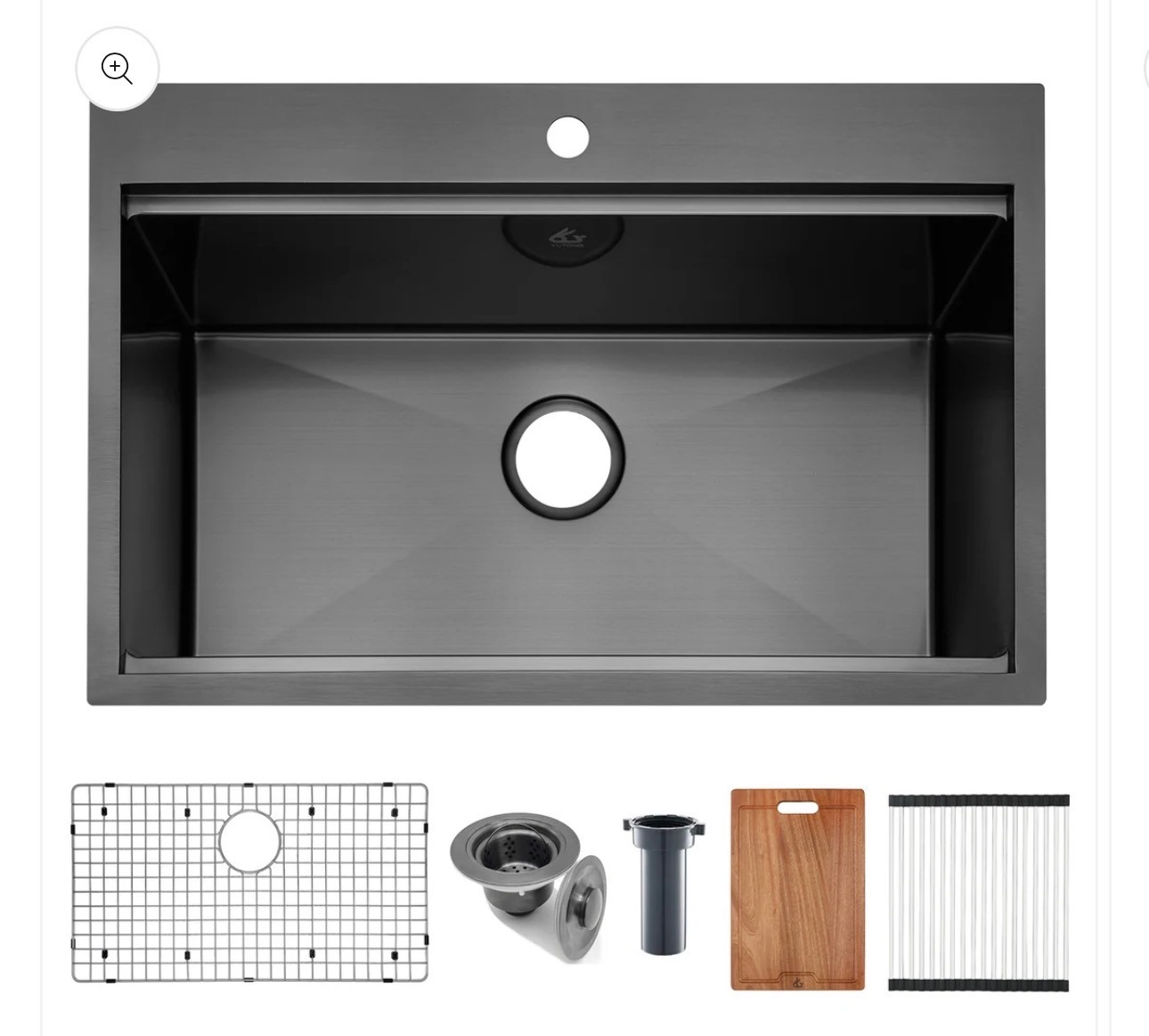 Stainless Steel Topmount/Drop in Kitchen Sink 31"x20" 18 Gauge
