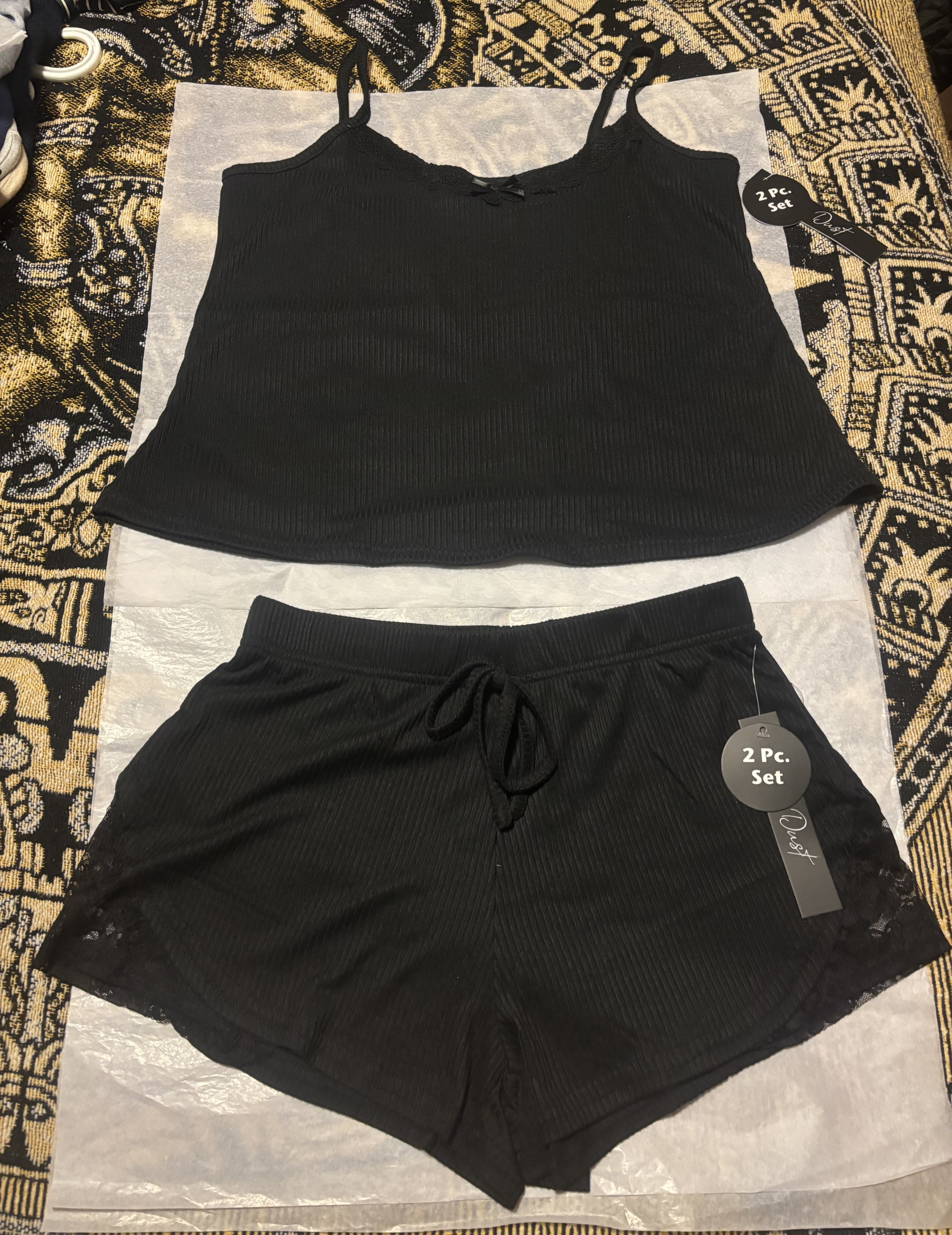 FashionNova-Dream Forever Ribbed Cami PJ Short Set-Large - photo 3