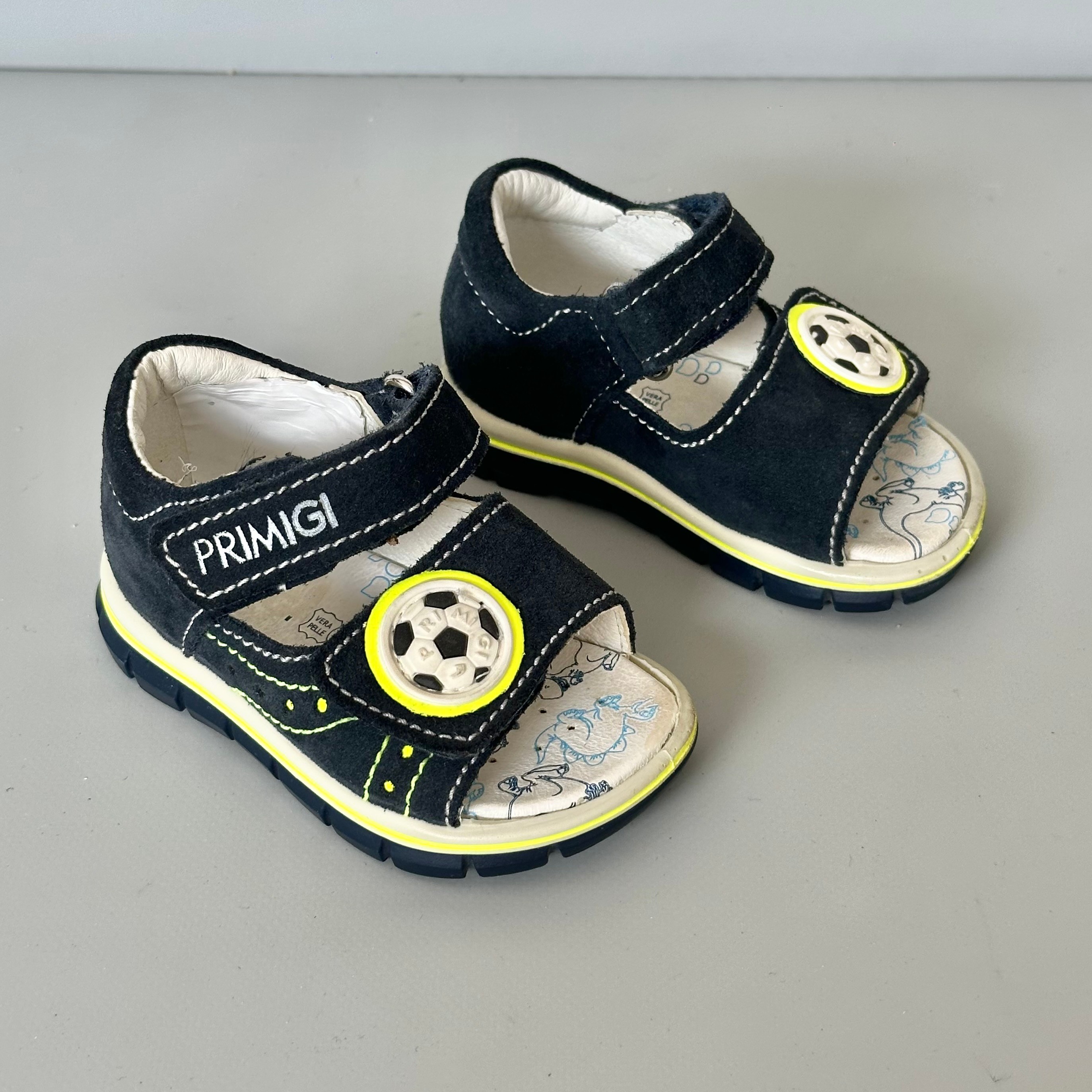 Baby Boy Primigi Italian Leather Sandals - Size 19