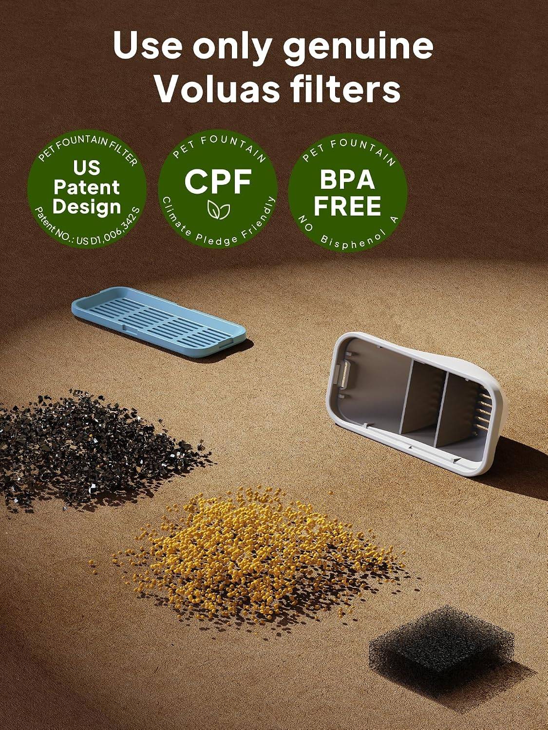 Cat Fountain Replacement Filters – 3 Filters + 3 Pre-Filters - photo 3