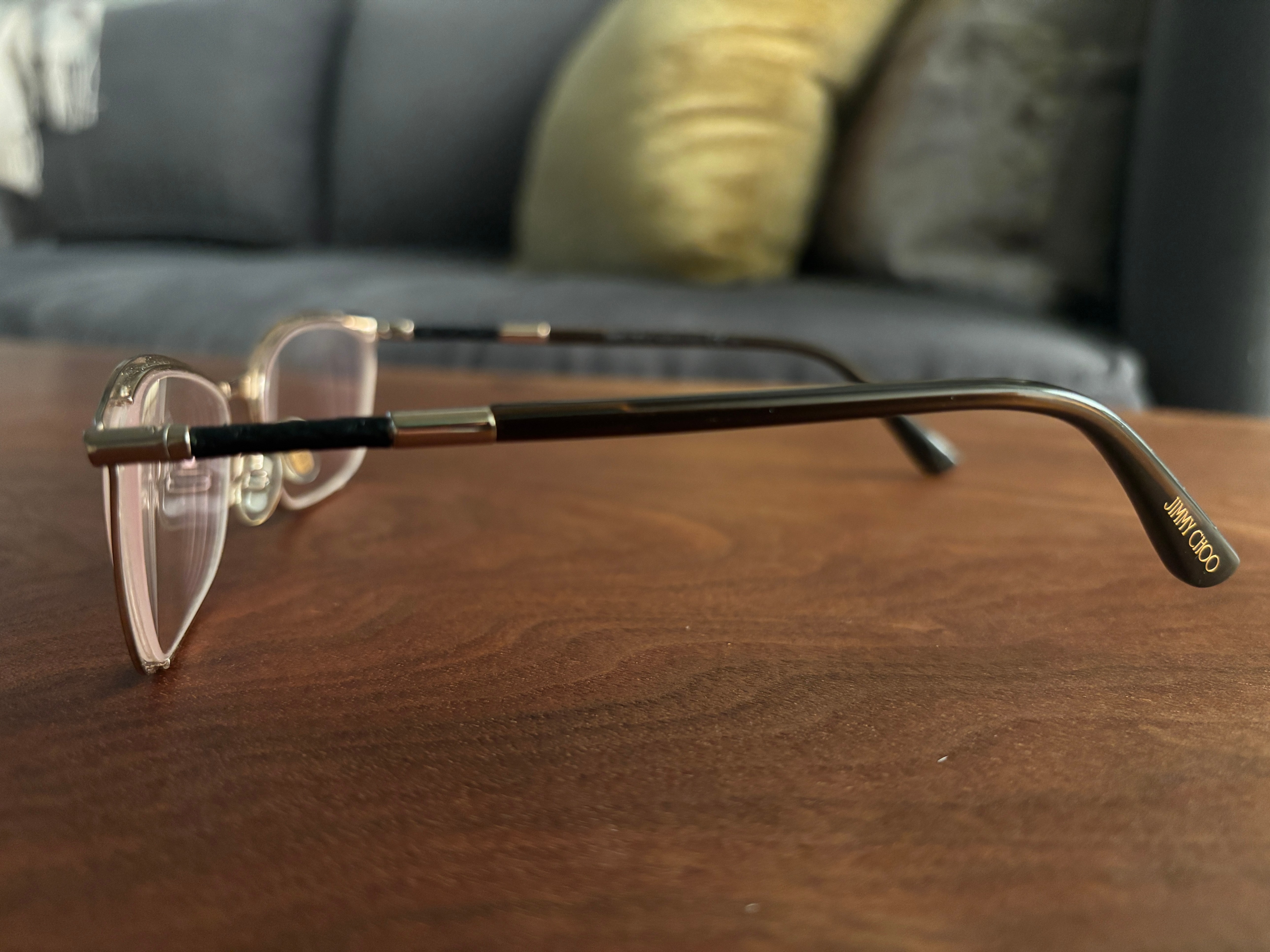 Jimmy Choo JC134 J6L Eyeglasses - Brown Rose Gold - photo 3