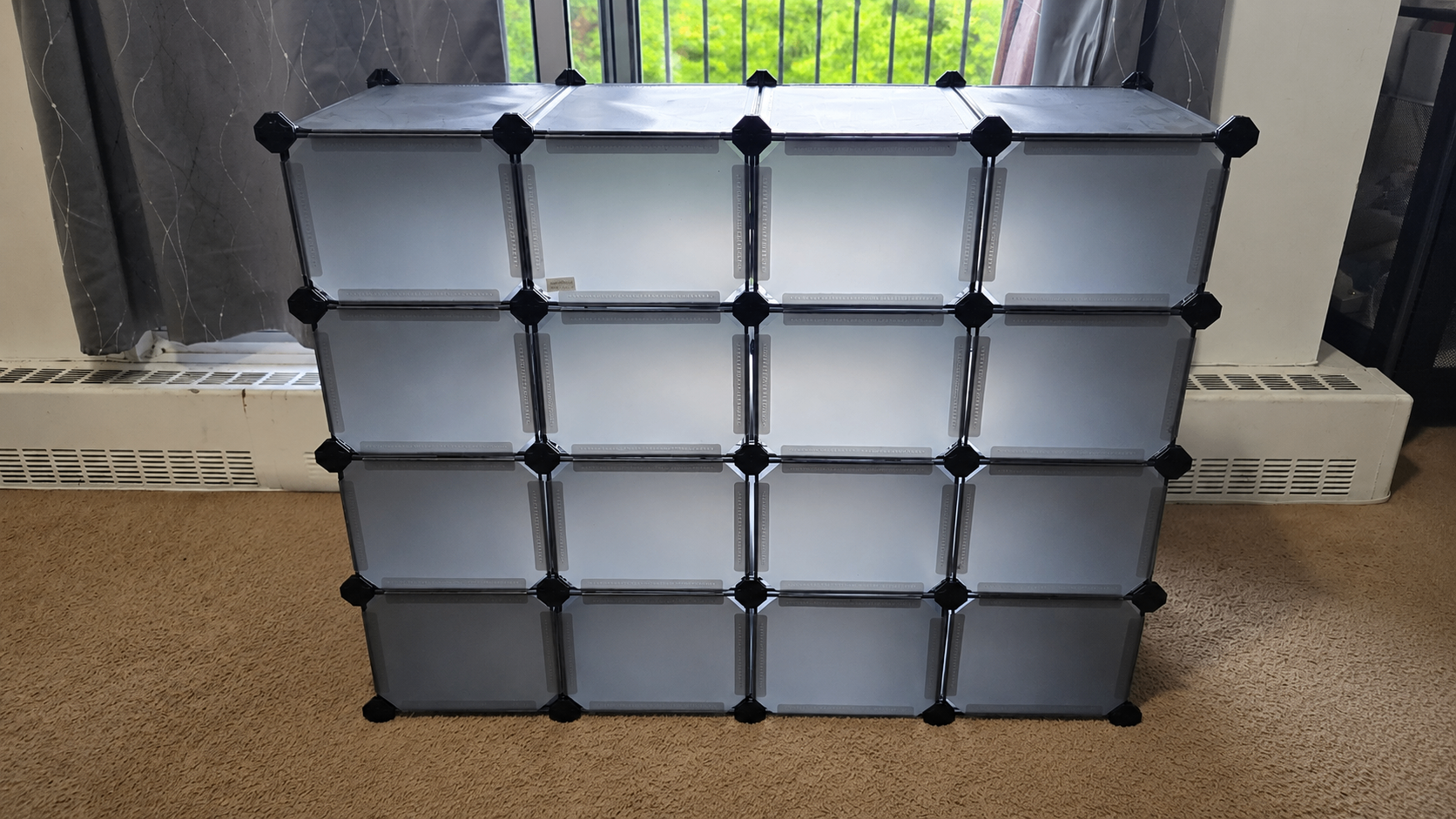 SONGMICS 16-Cube Modular Storage Organizer / Shoe Rack (Grey) - photo 4