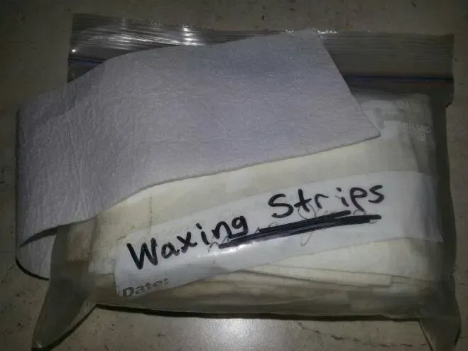 Ziploc Full Of Waxing Or Sugaring Strips -- Looked Funny In T...